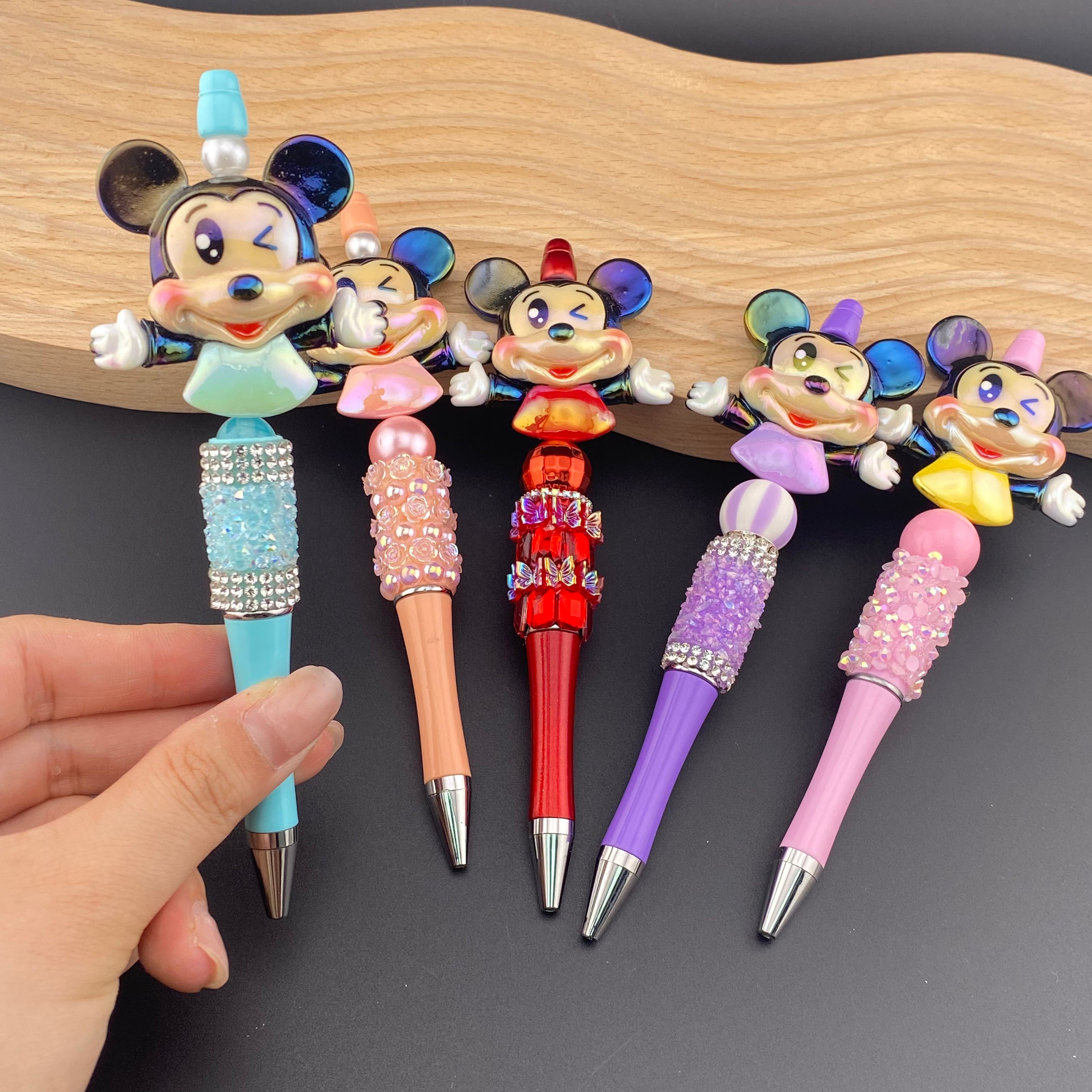 Mixed Color UV Shiny Mickey Resin Beads Fit For Beadable Pens