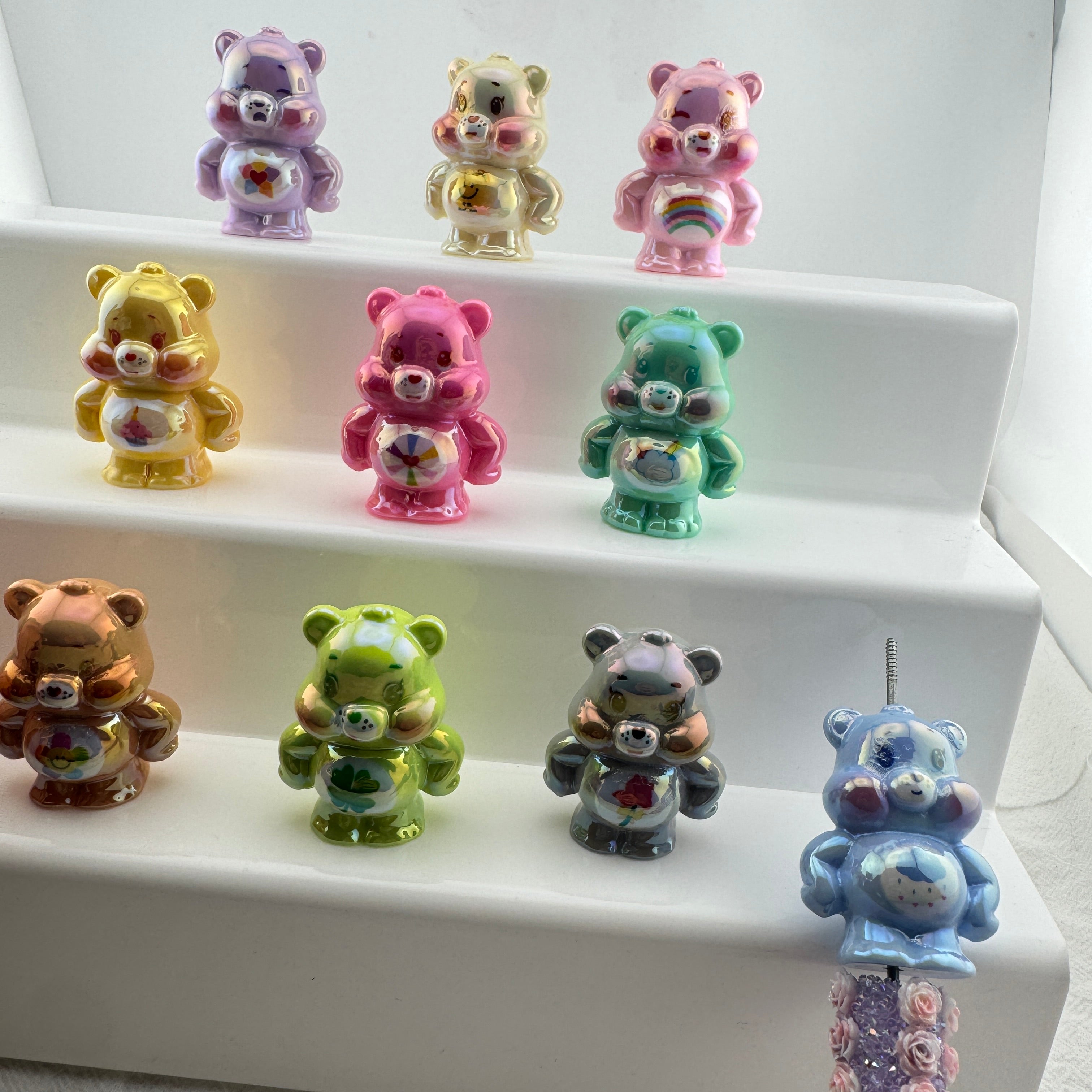FS6700-Rainbow Bear Resin Beads Zoe's DIY Shop