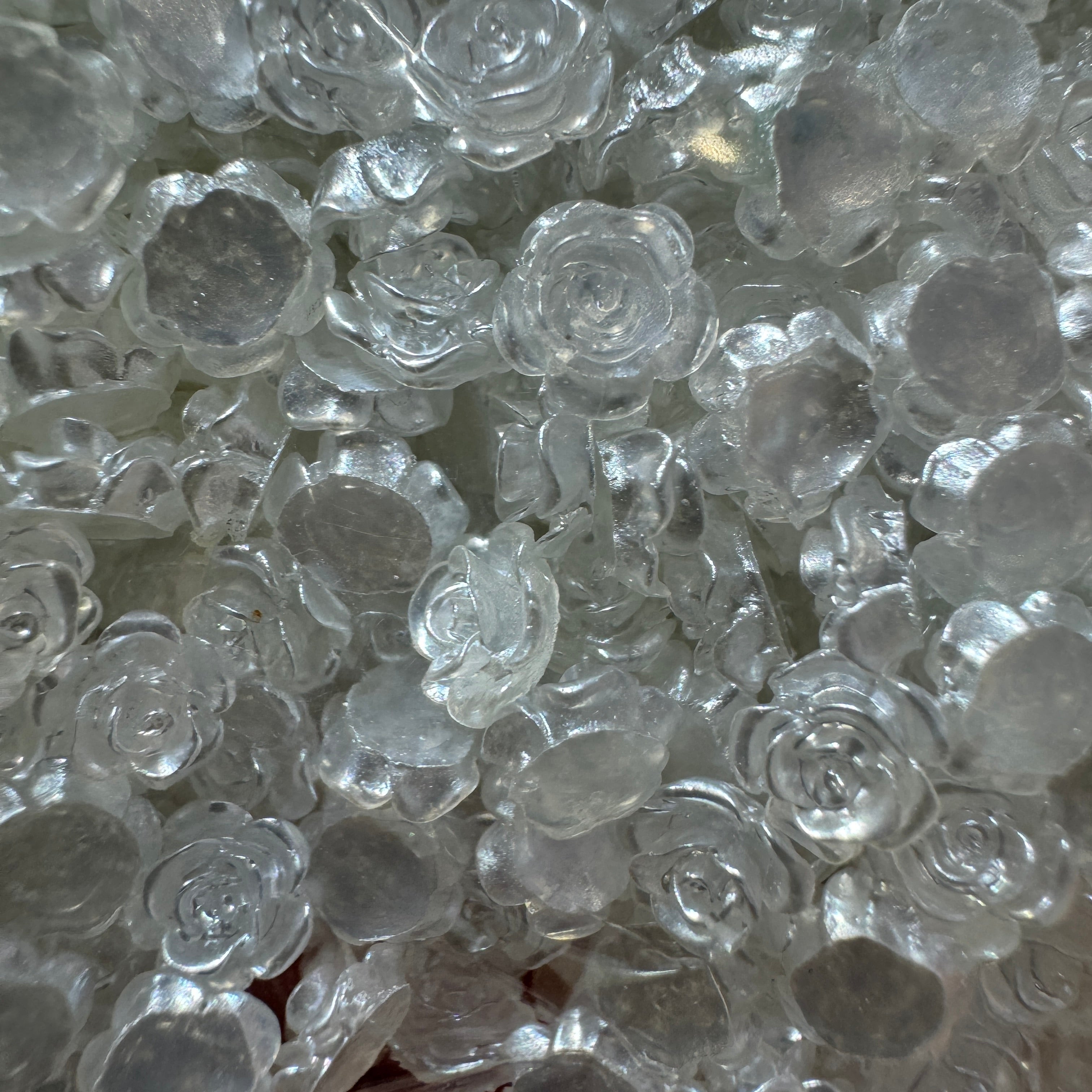 FS1059-6mm Pearl Looking Rose Flower Nail Charms For Making Fancy Beads Or Fancy Beadable Pens For DIY Project Zoe DIY Wholesale