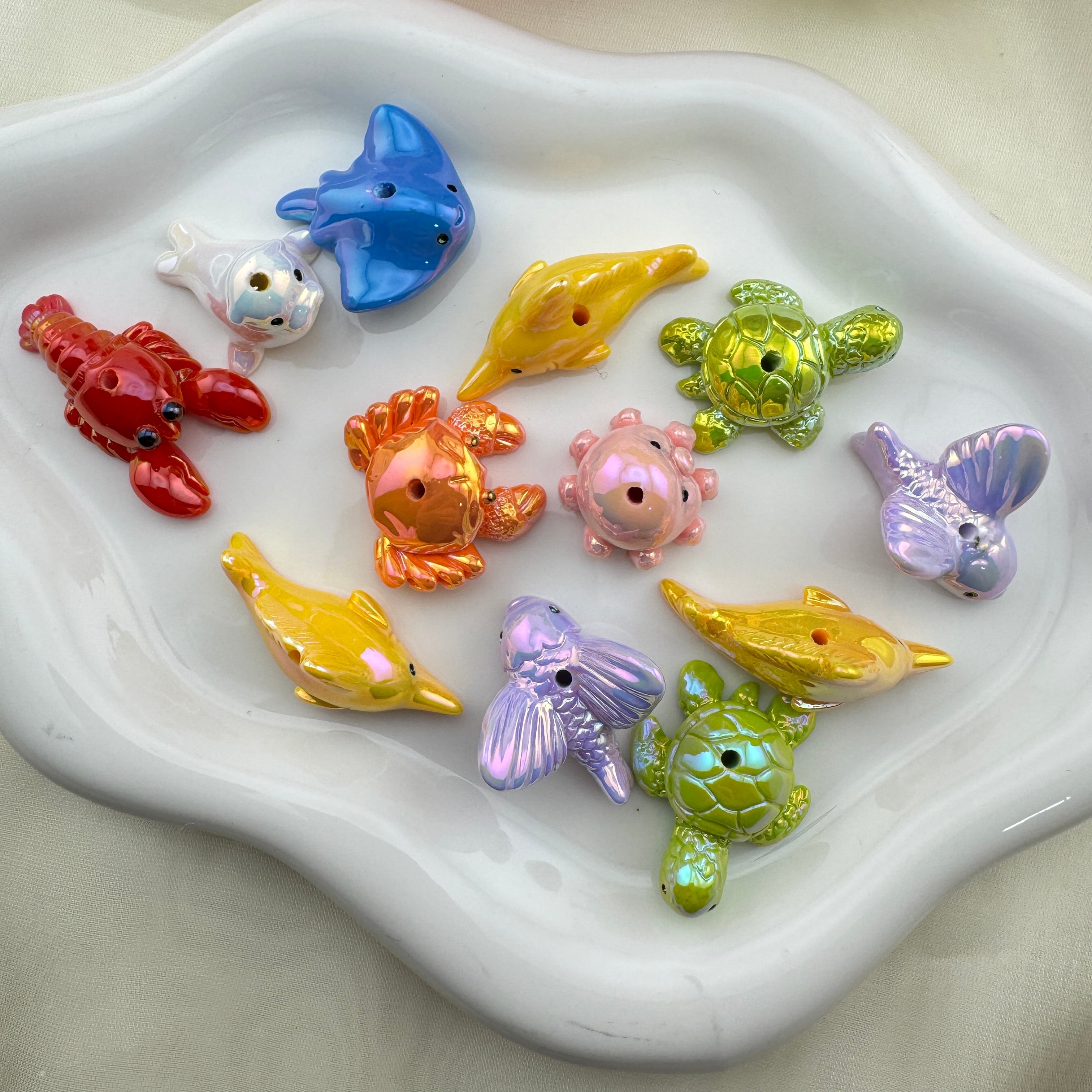 FS6731-Marine Animal Series Resin Beads Zoe's DIY Shop