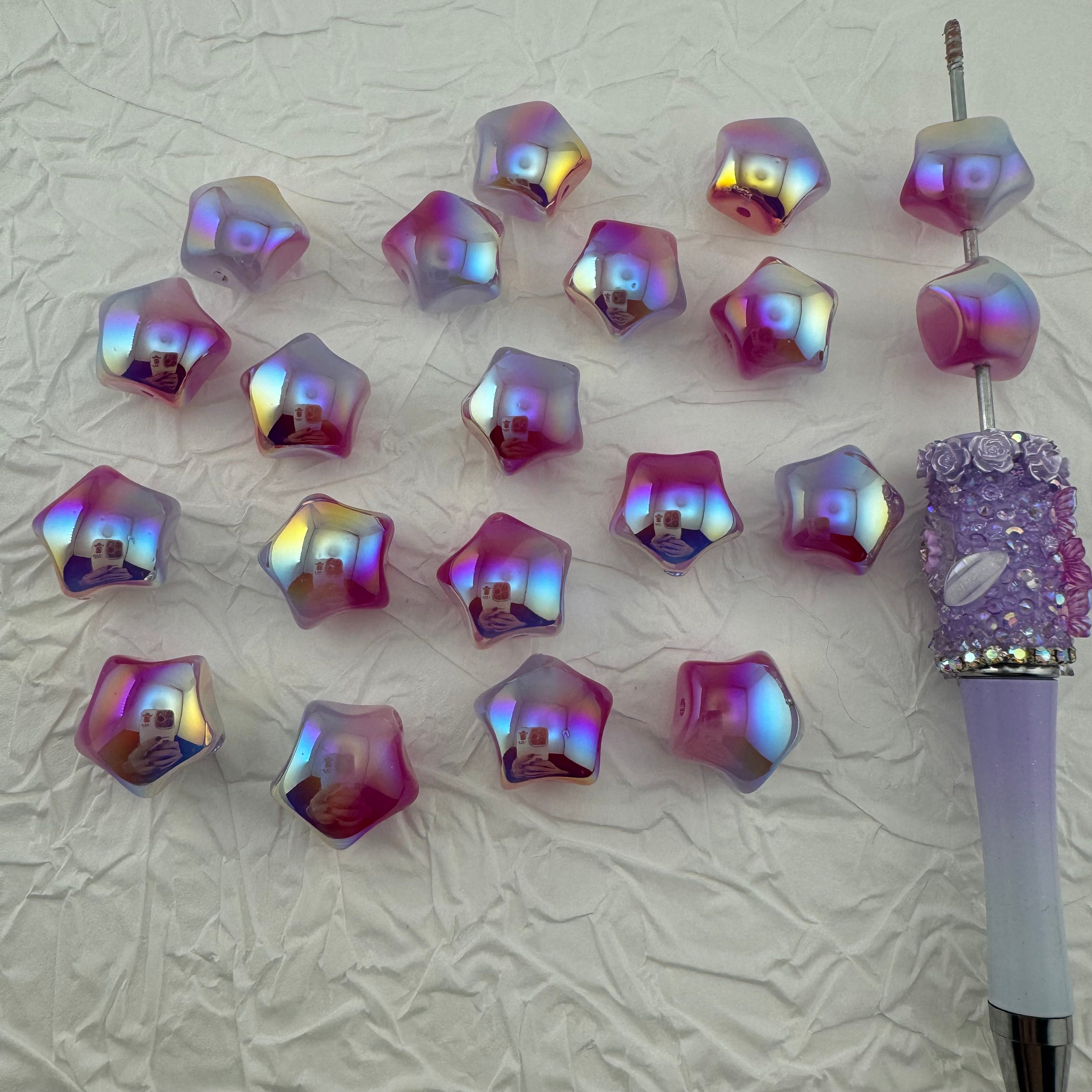 FS1326-16MM Star Resin Beads Fit For Beadable Pens