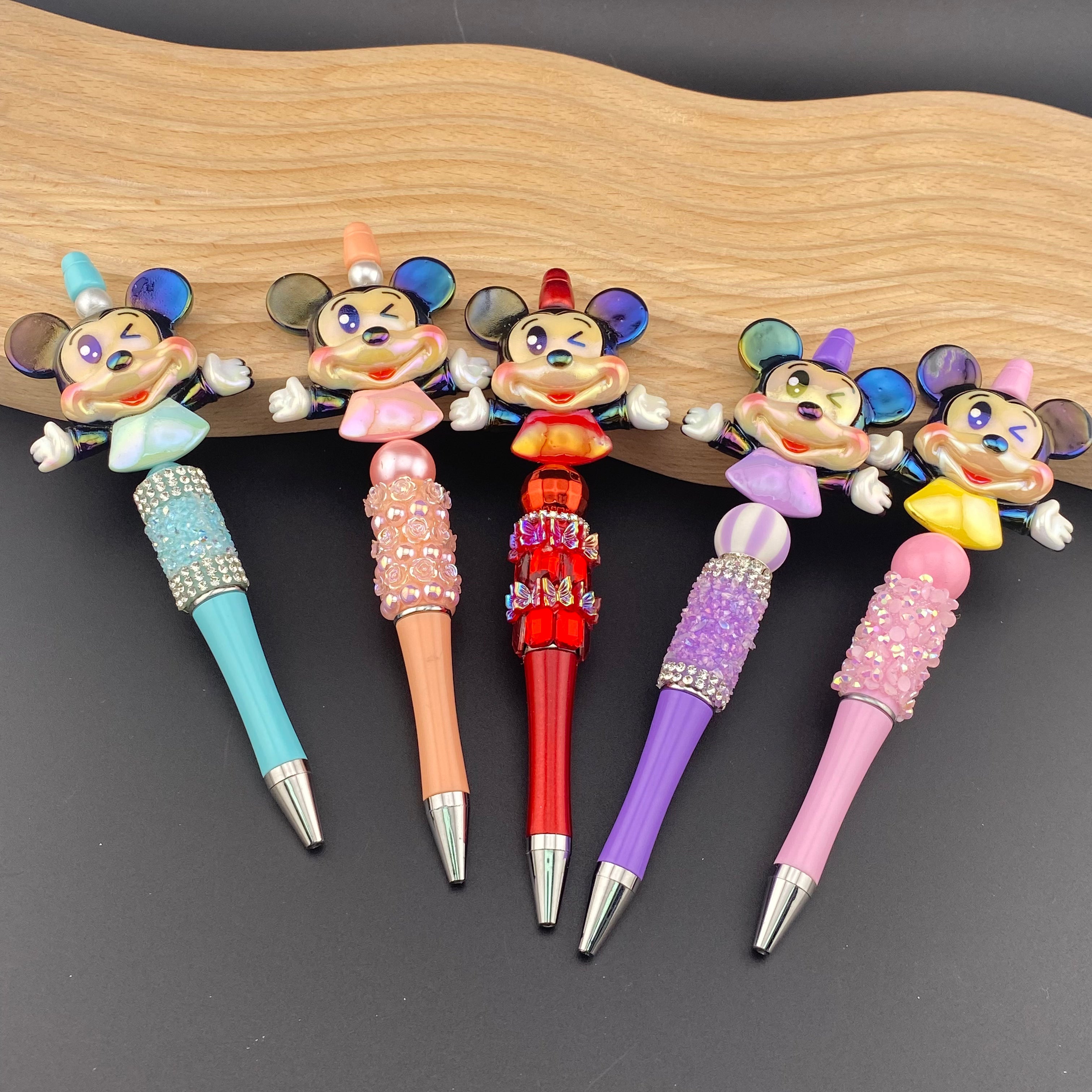 Mixed Color UV Shiny Mickey Resin Beads Fit For Beadable Pens