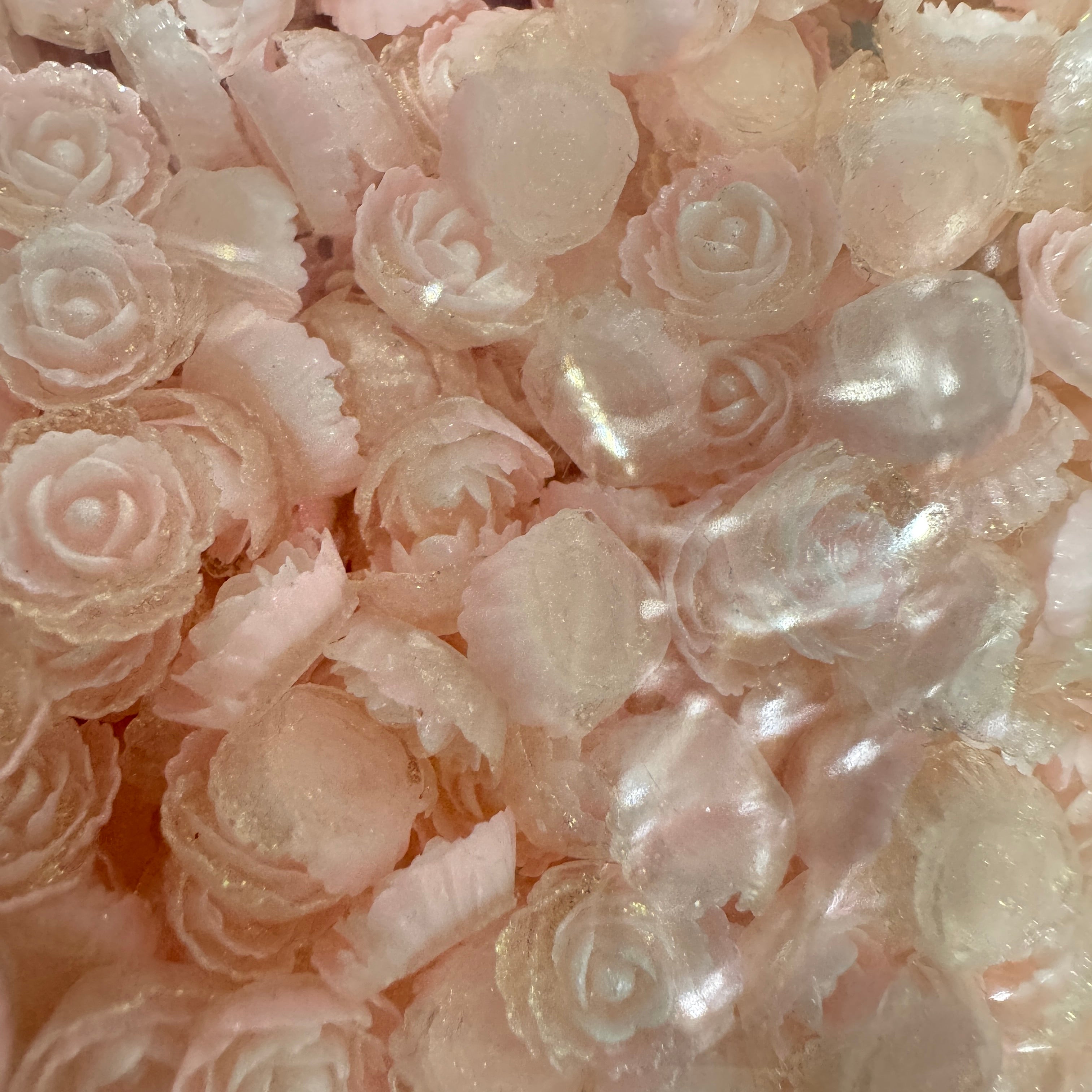 FS5550- 10mm UV Soft Flower Charms Soft Flower Patches Luminous Zoe's DIY Shop