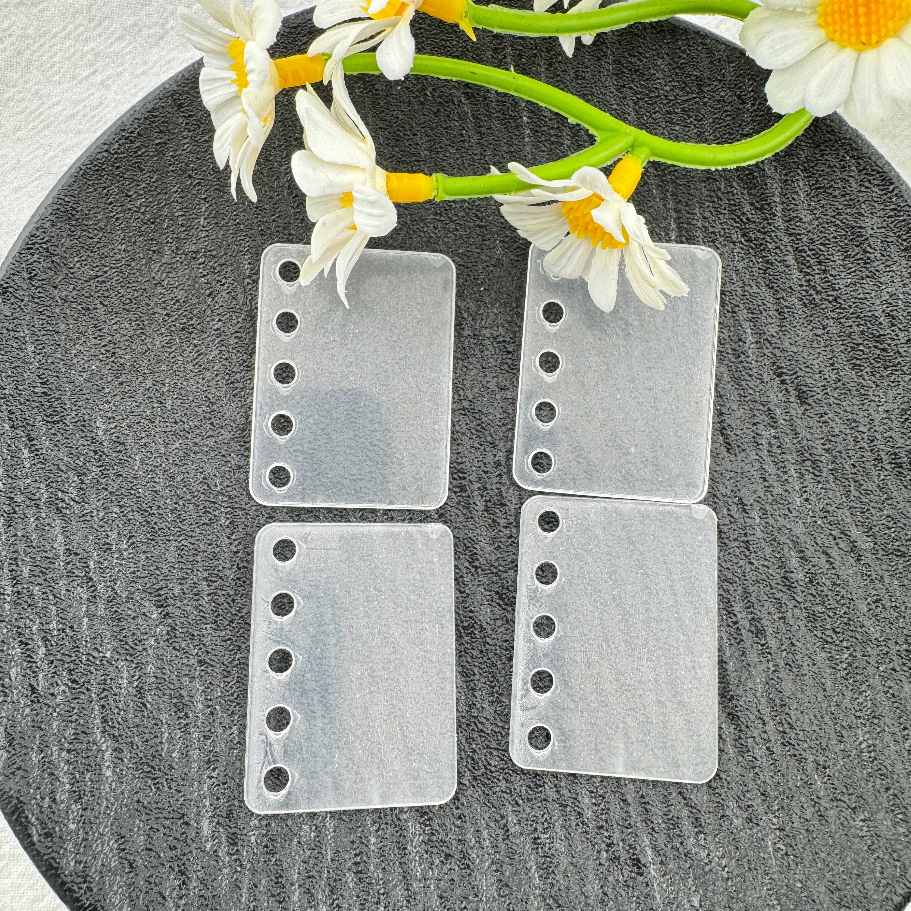 FS6451-30×40mm Ckear Acrylic Note Book Charms Zoe's DIY Shop