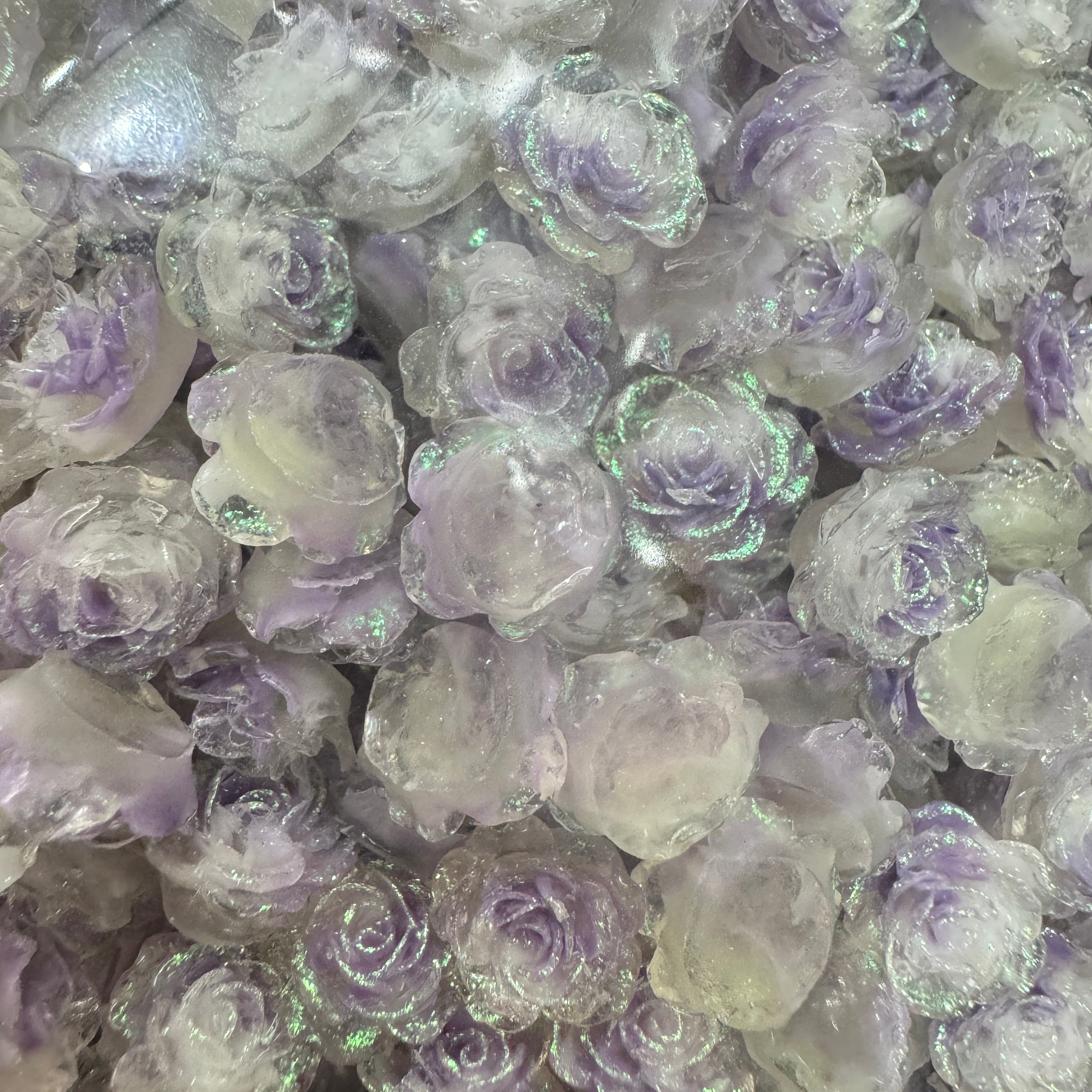 FS5997- 10mm Luminous Soft Flower Charms Night - Glow Soft Flower Stickers Zoe's DIY Shop