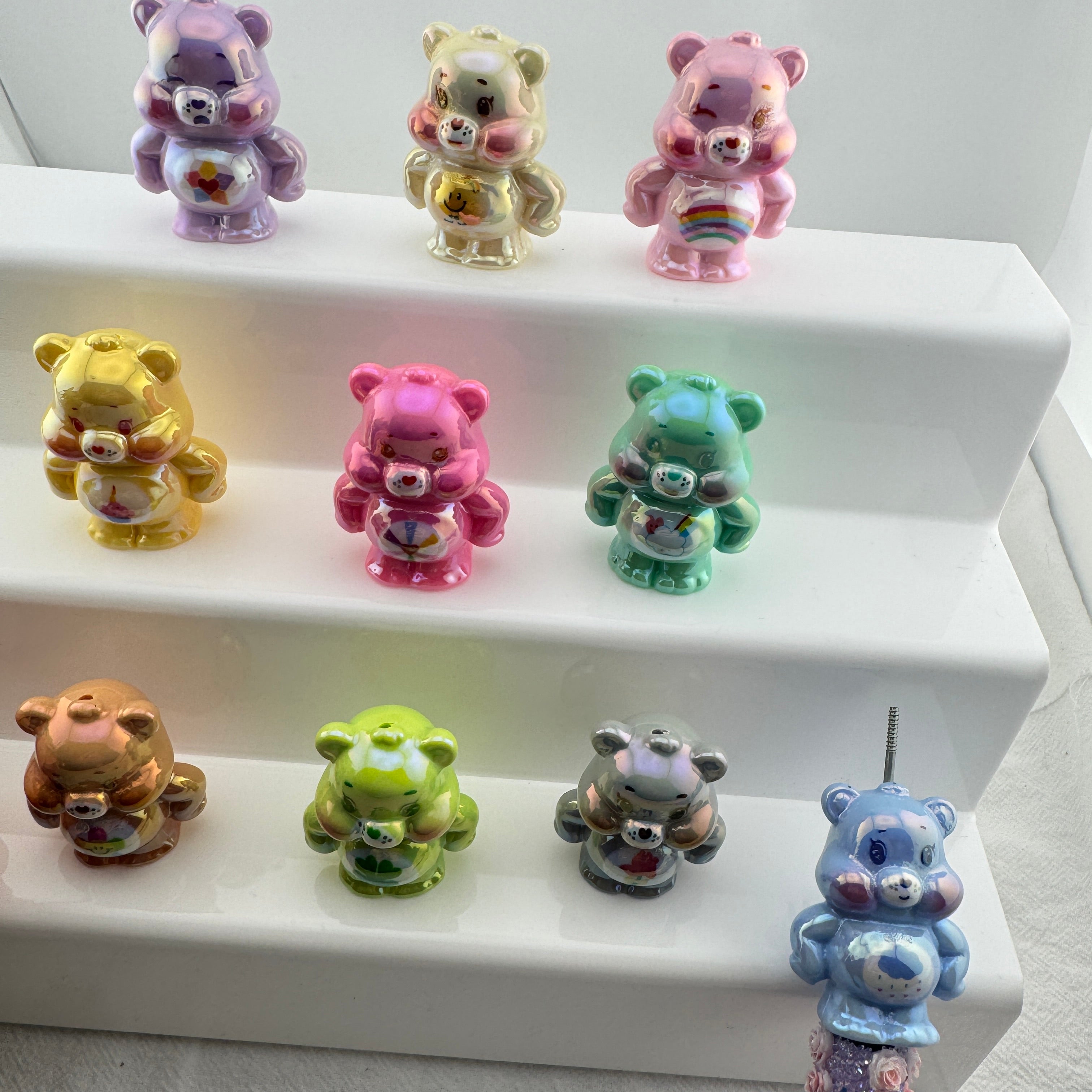 FS6700-Rainbow Bear Resin Beads Zoe's DIY Shop