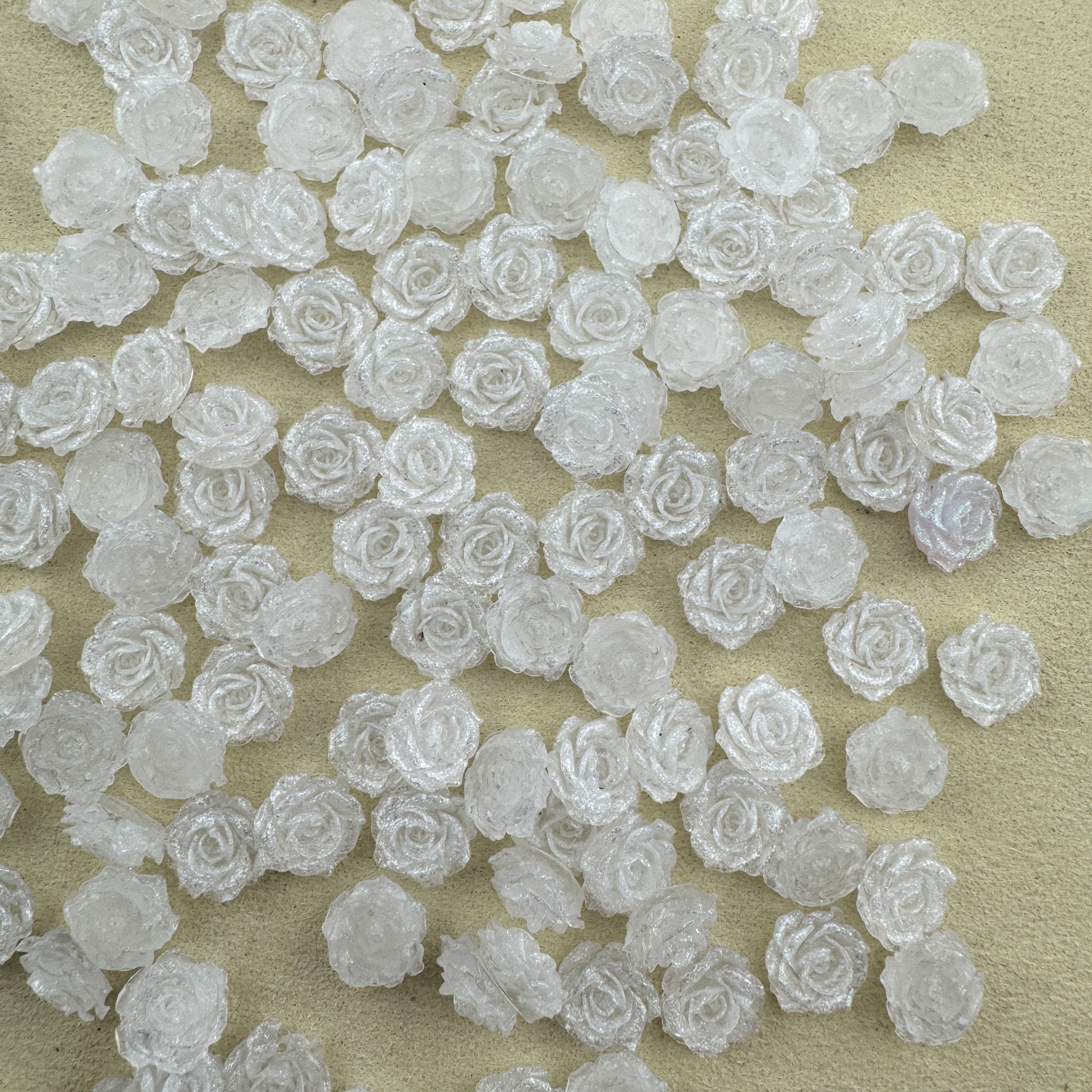 FS6536-9mm  Luminous Soft Flower Nail Charms For Making Fancy Beads For DIY Project Zoe's DIY Shop