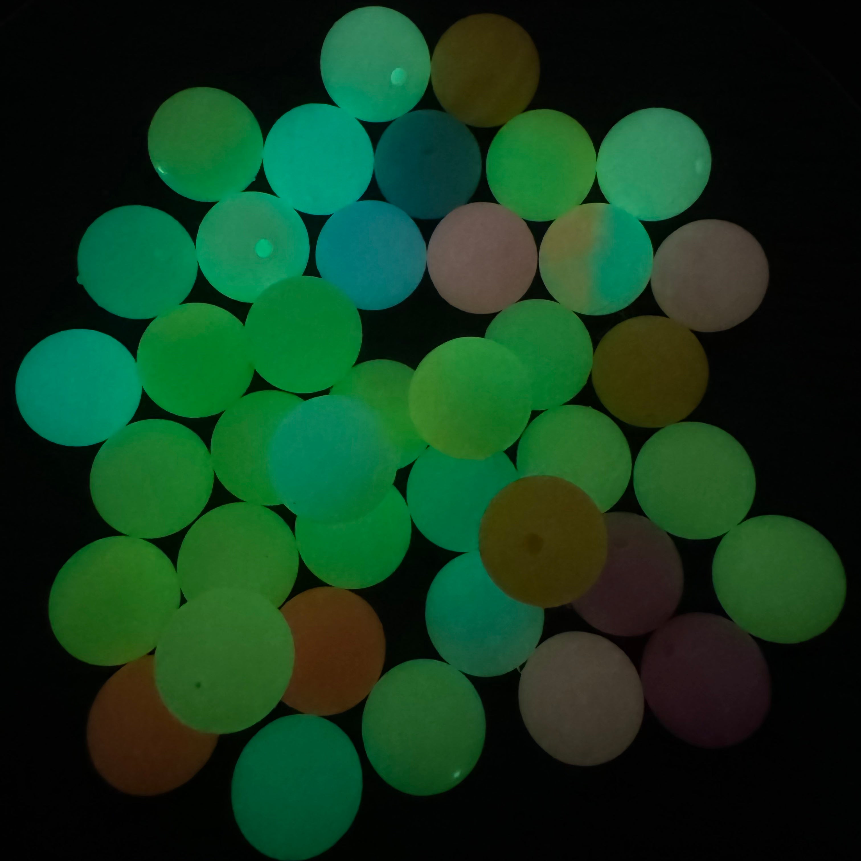 FS1688-15MM Glowing Silicone Beads Fit For Beadable Pens