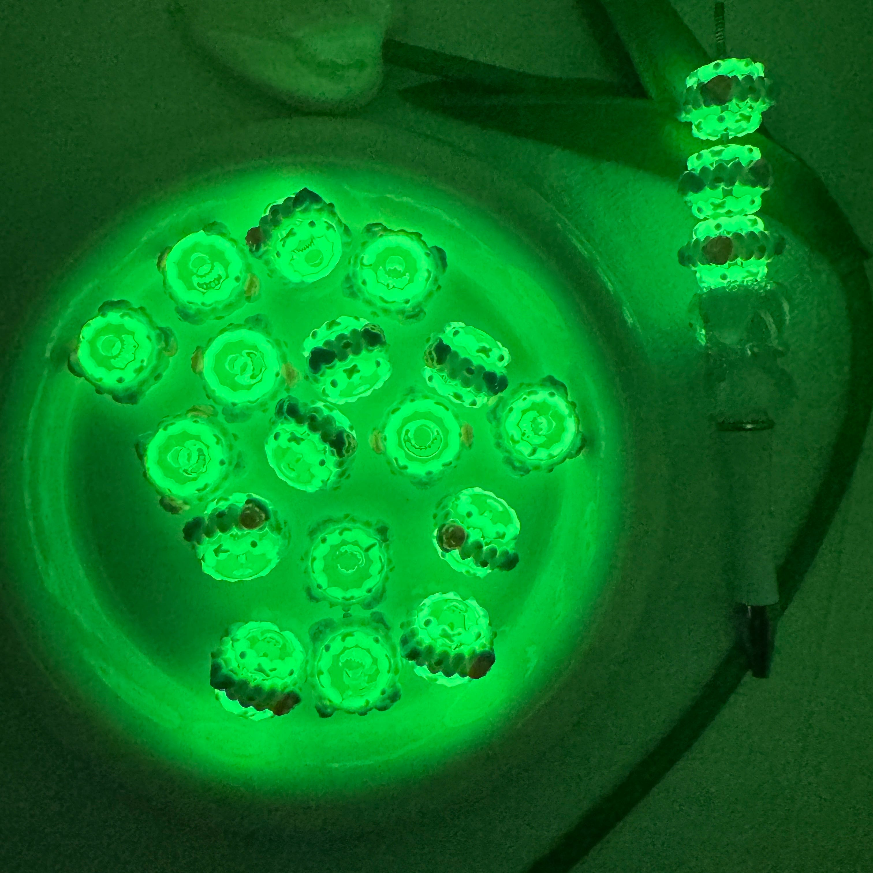 FS6726-16mm Luminous Hand-Painted Beads For Keychain Beadable Pens Making Zoe's DIY Shop