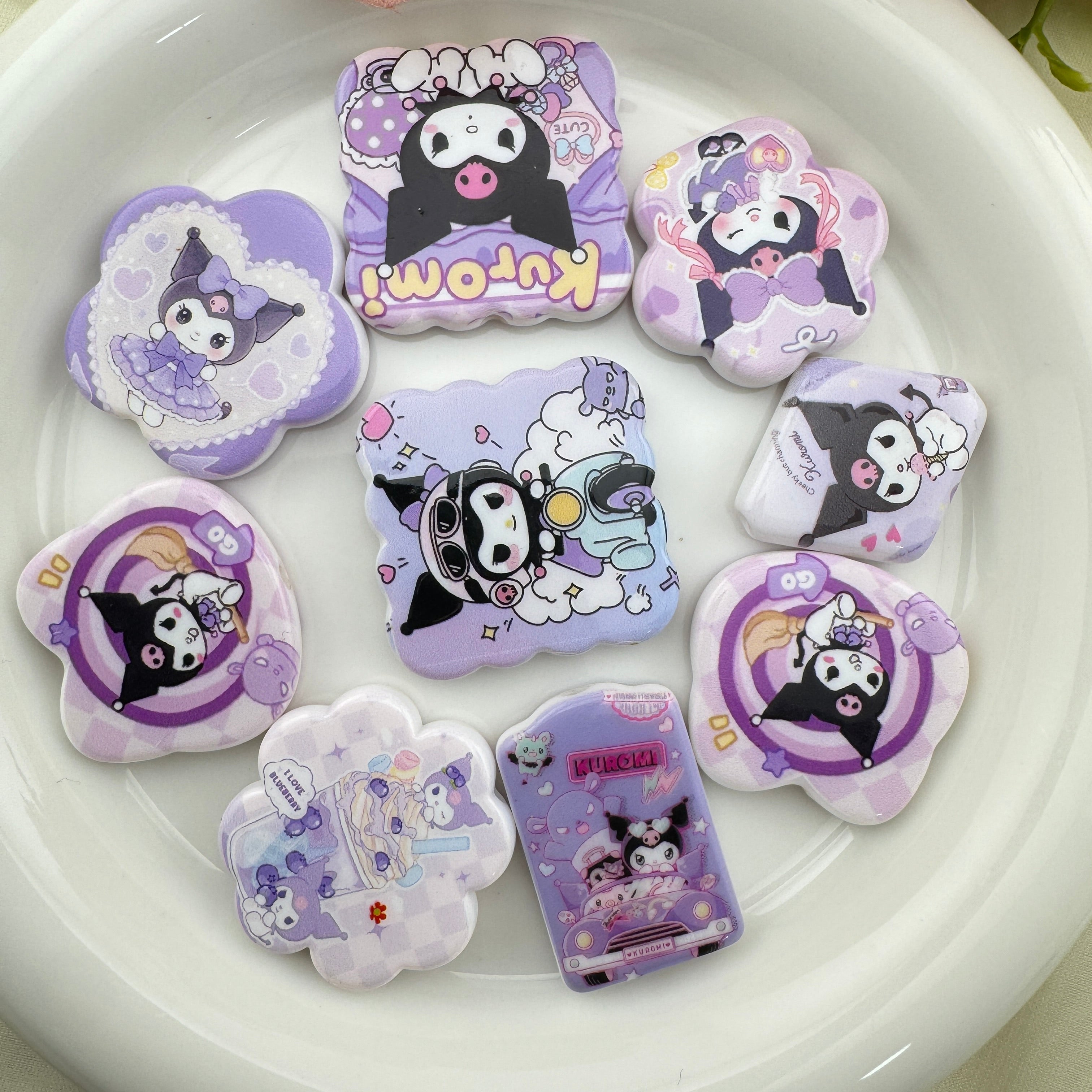 FS6746-Kuromi Printed Mixed Acrylic Beads Zoe's DIY Shop