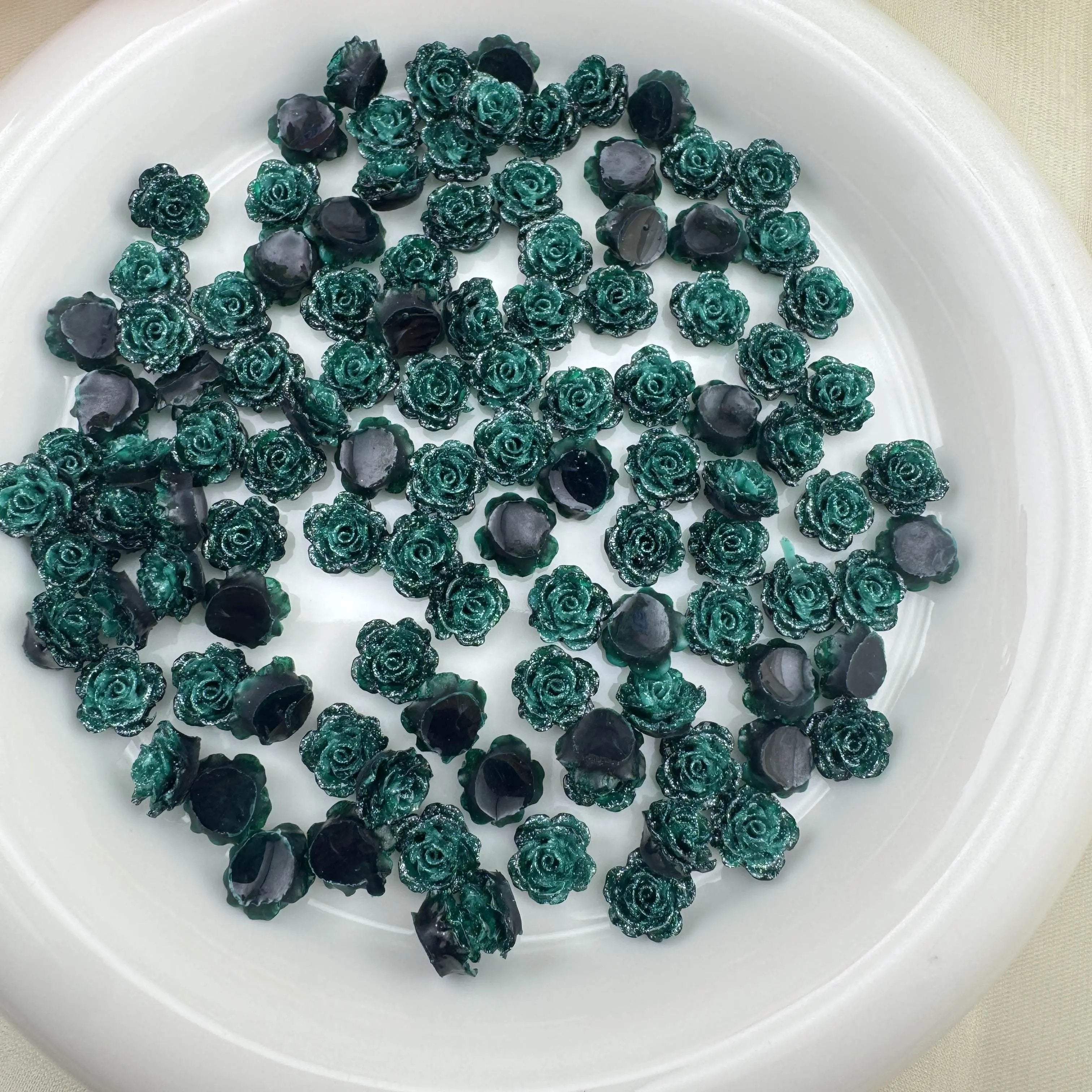 FS6081- 10mm Soft Flower Nail Charms For Nail Art Or Jewelry Making DIY Project Zoe's DIY Shop