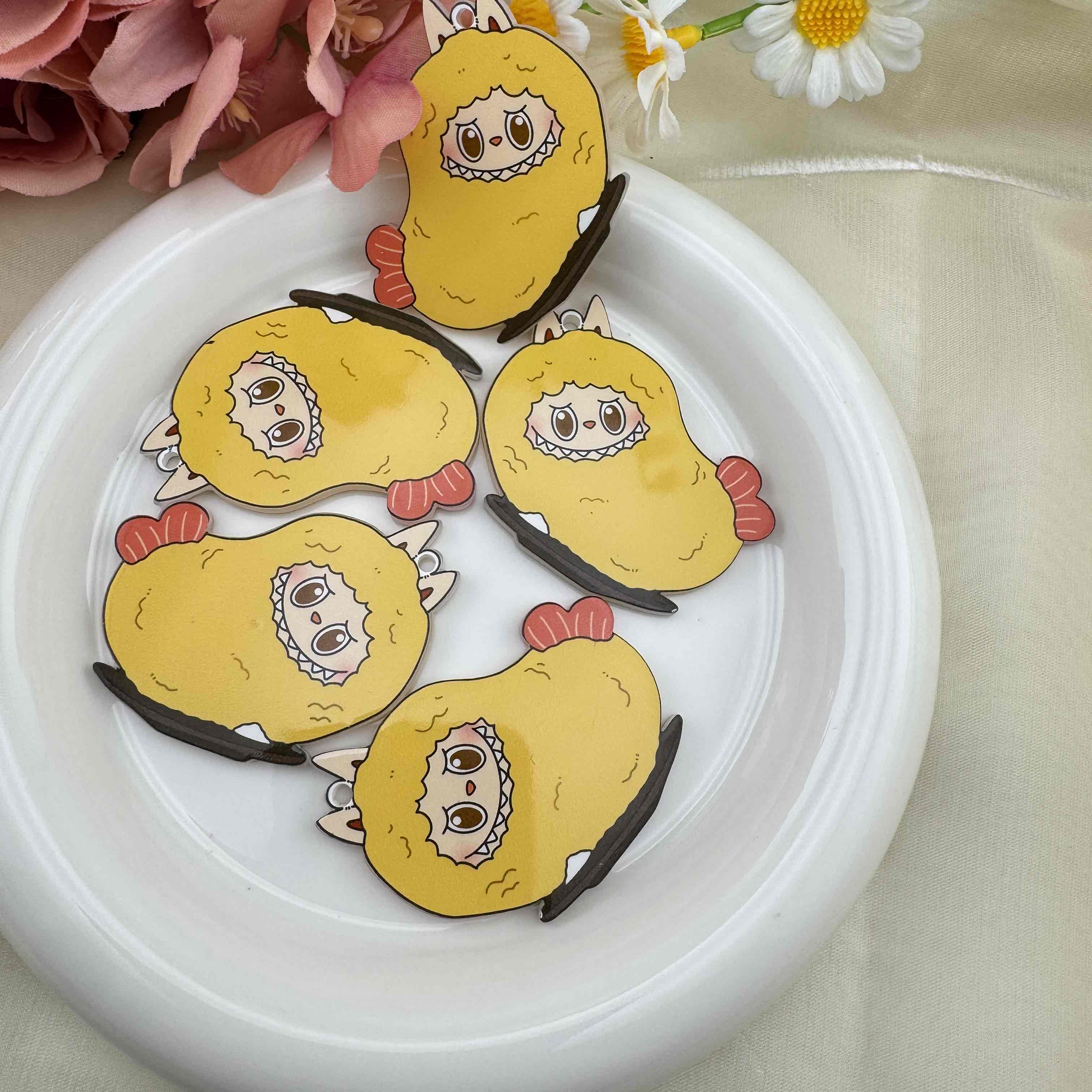 FS6539-Labbubu Acrylic Charms With Hook Zoe DIY Wholesale