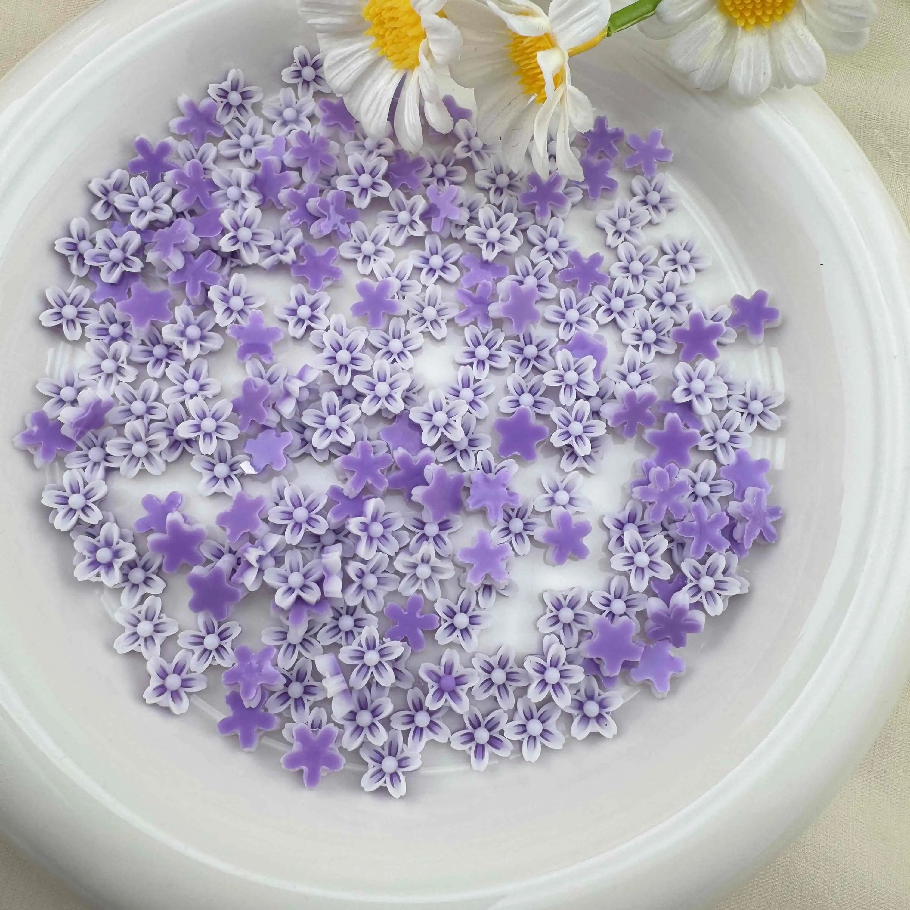 FS3959-8mm Flower Nail Charms Zoe DIY Wholesale