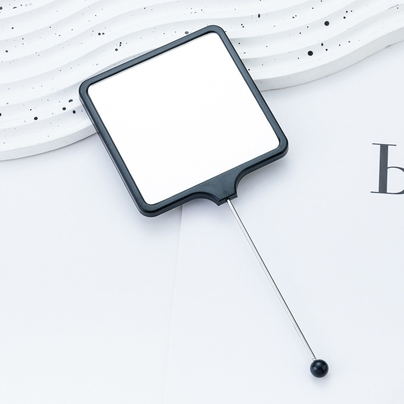 FS6067-18×7.5cm Square Beadable Mirror Zoe DIY Wholesale