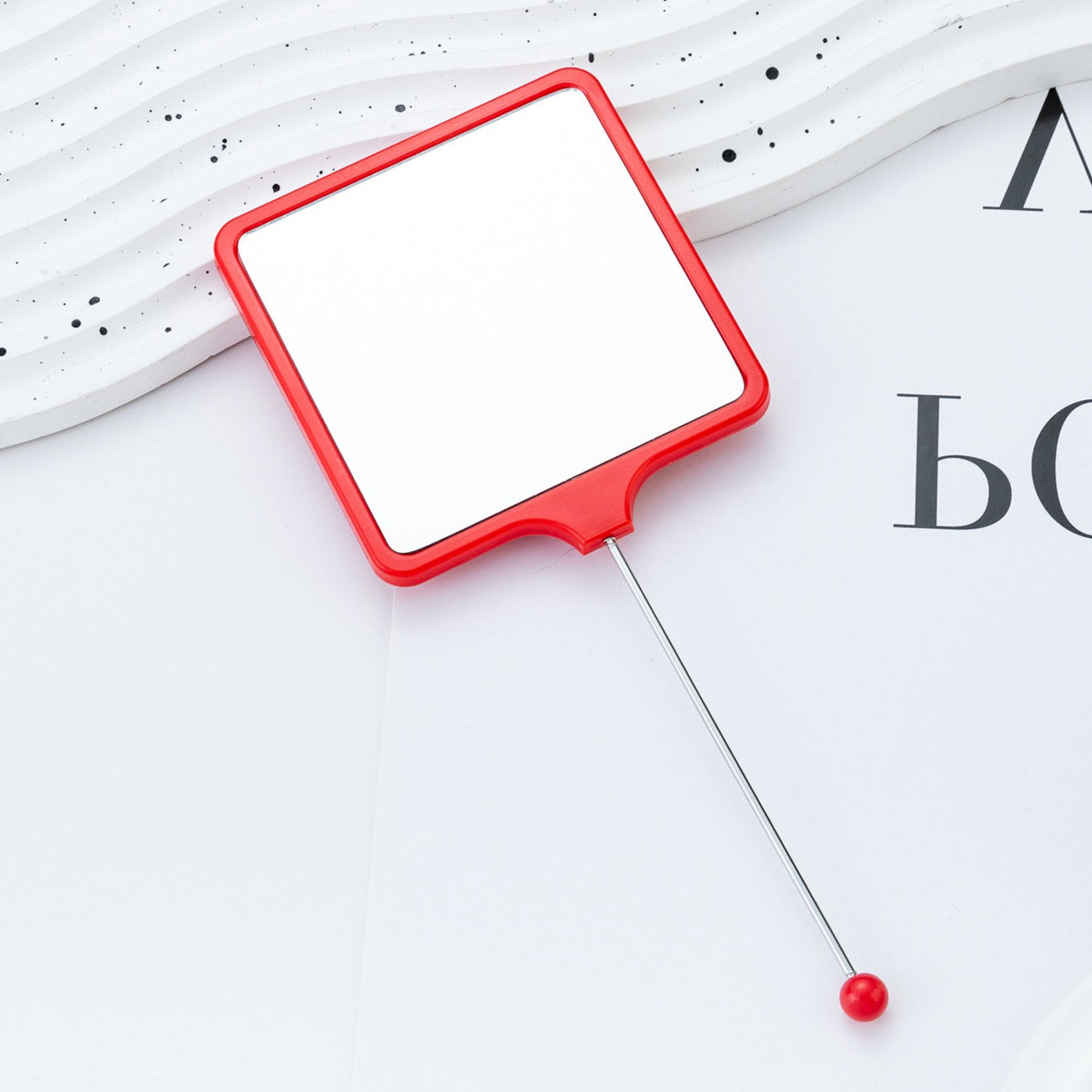 FS6067-18×7.5cm Square Beadable Mirror Zoe DIY Wholesale