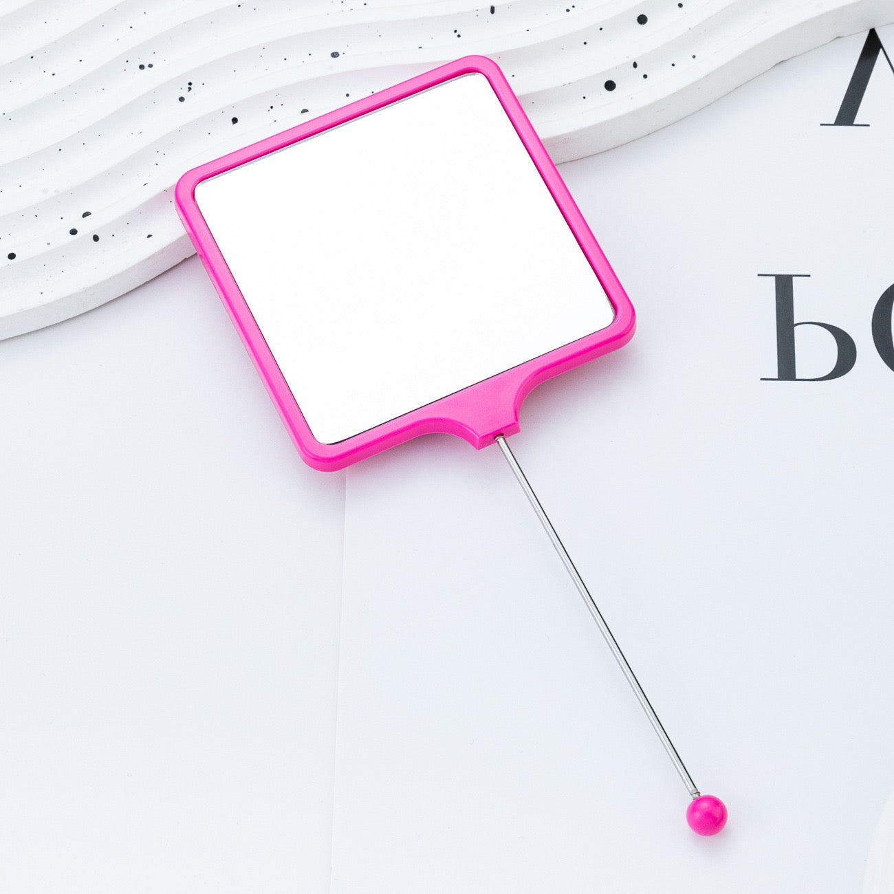 FS6067-18×7.5cm Square Beadable Mirror Zoe DIY Wholesale