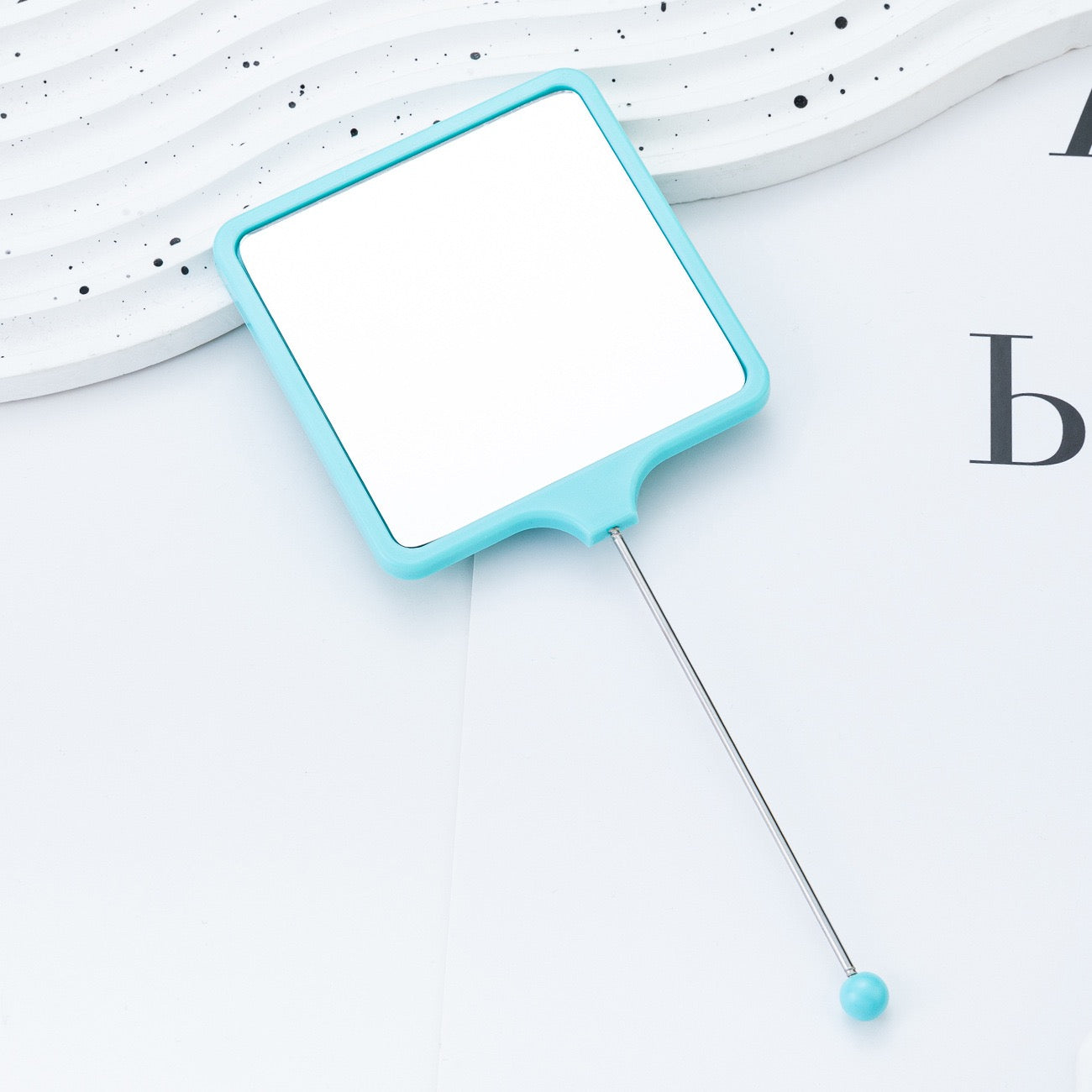 FS6067-18×7.5cm Square Beadable Mirror Zoe DIY Wholesale