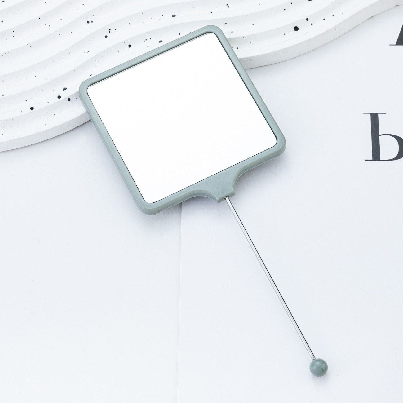 FS6067-18×7.5cm Square Beadable Mirror Zoe DIY Wholesale