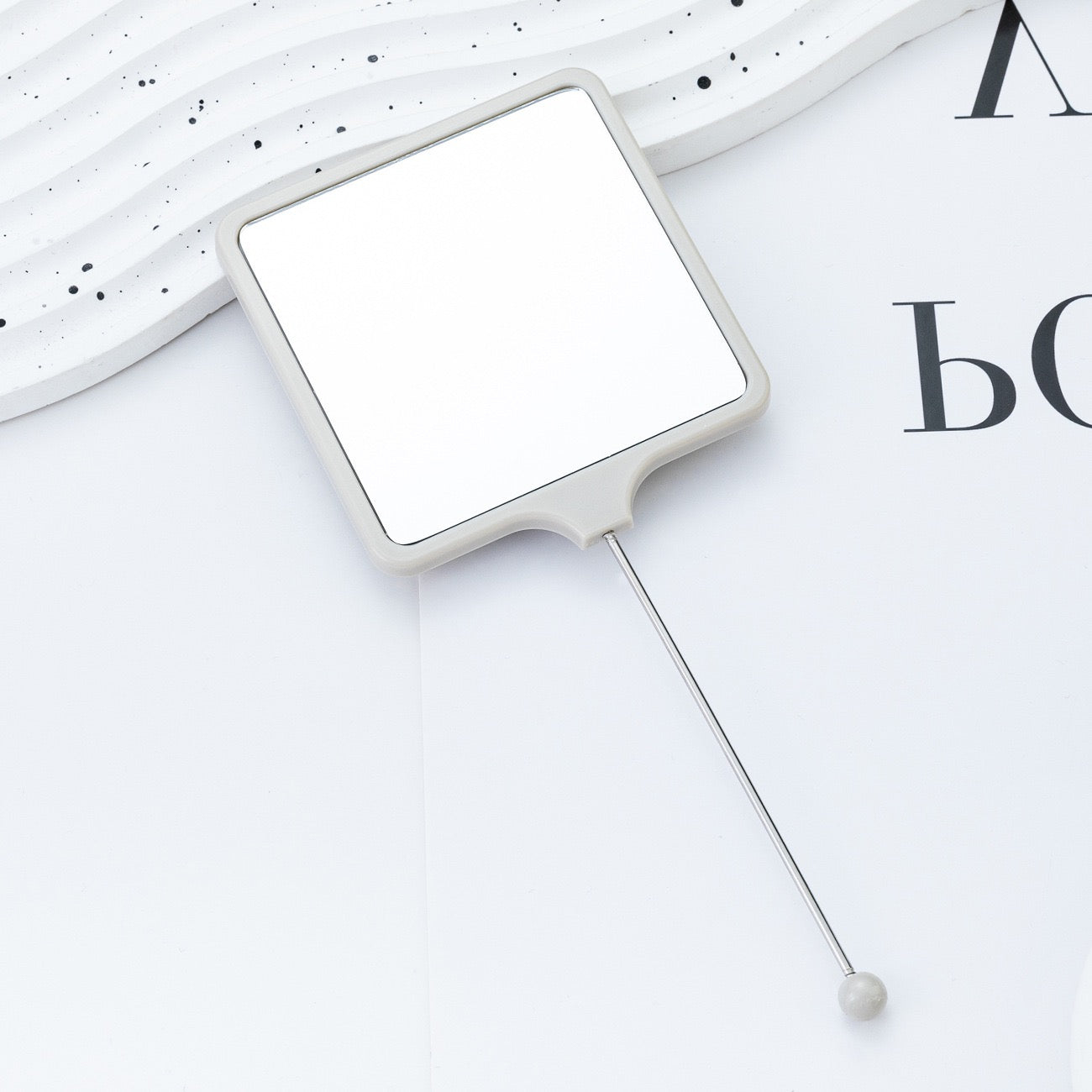 FS6067-18×7.5cm Square Beadable Mirror Zoe DIY Wholesale