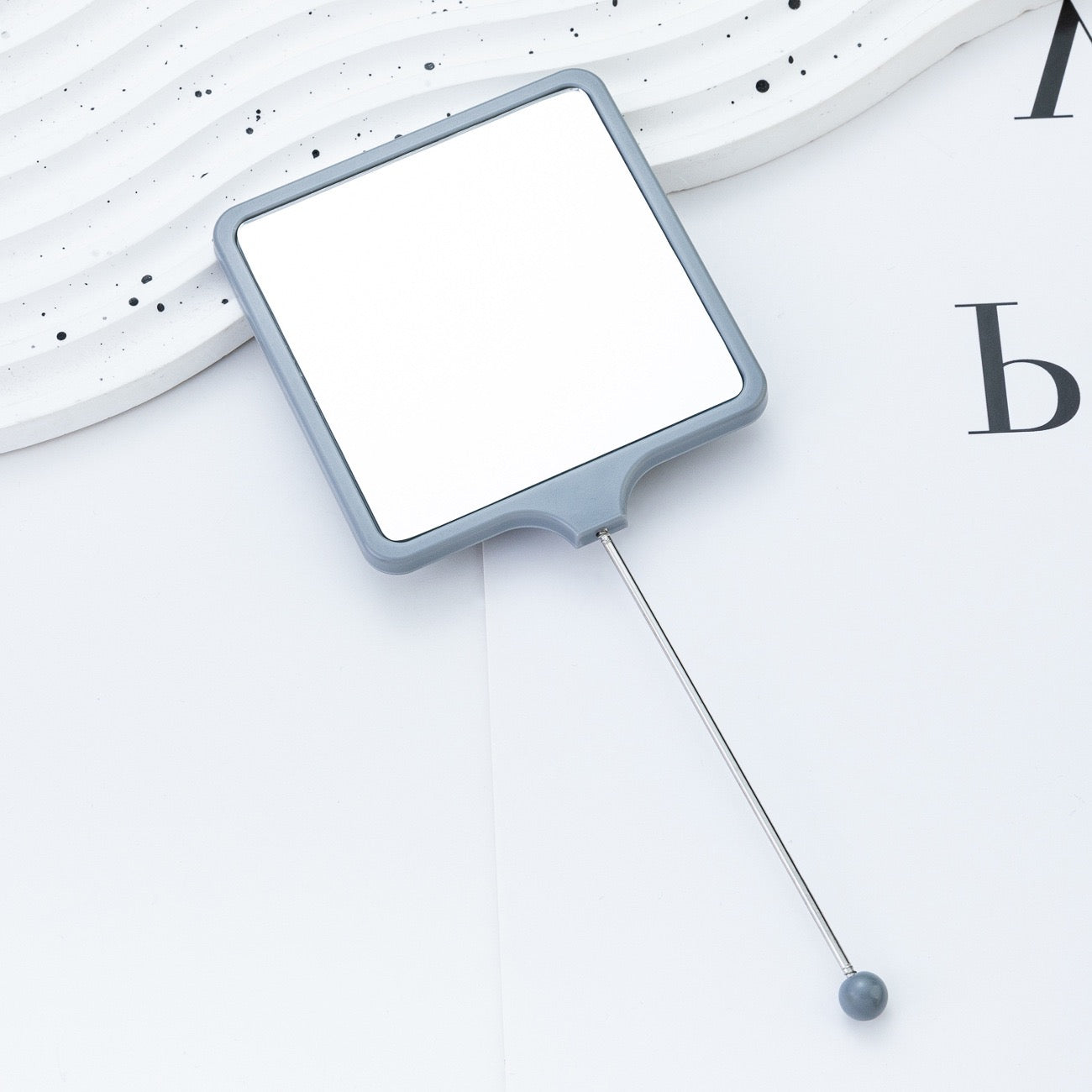 FS6067-18×7.5cm Square Beadable Mirror Zoe DIY Wholesale