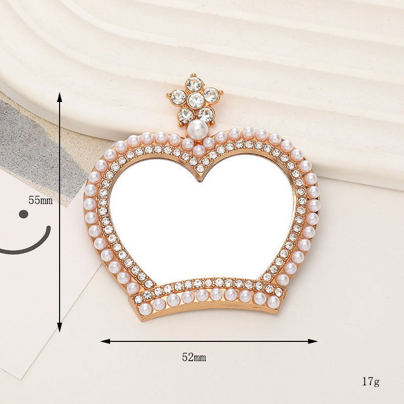 FS3474-Crown Mirror Alloy Patch For Making Fancy Beads Or Other DIY Project Zoe DIY Wholesale