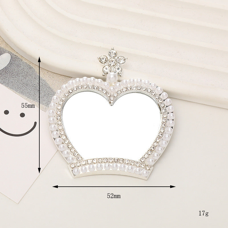 FS3474-Crown Mirror Alloy Patch For Making Fancy Beads Or Other DIY Project Zoe DIY Wholesale