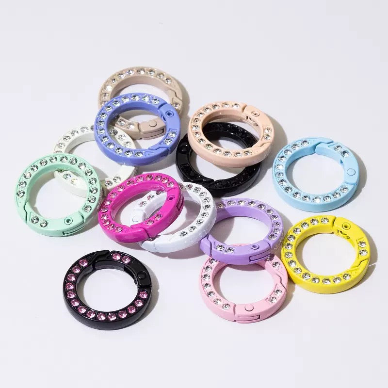 FS1409-24.8mm Diamond Key Ring Zoe's DIY Shop