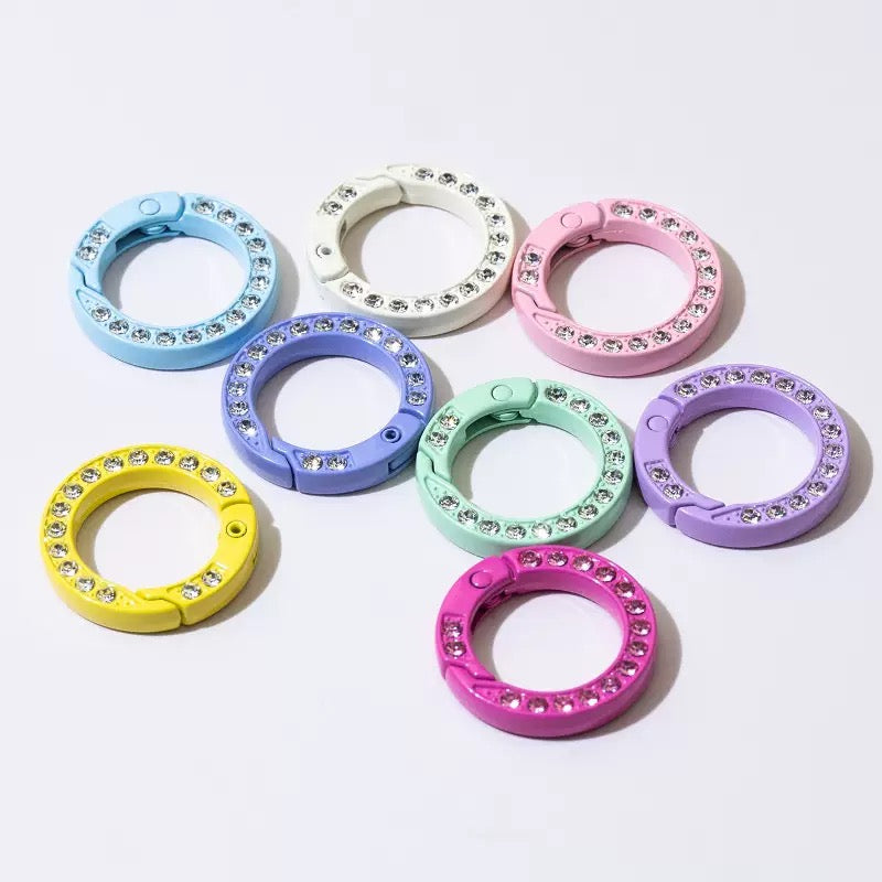 FS1409-24.8mm Diamond Key Ring Zoe's DIY Shop