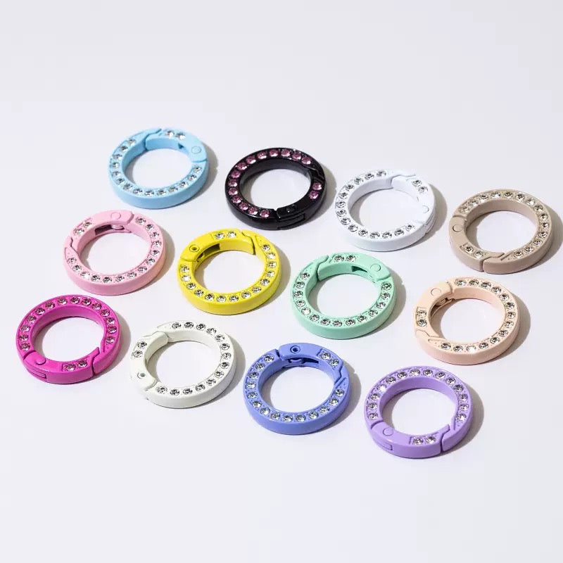 FS1409-24.8mm Diamond Key Ring Zoe's DIY Shop