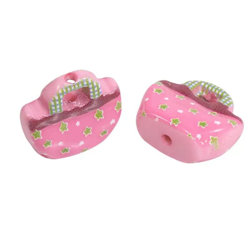 FS6830-23.7×24.6mm Random Mixed Color Handbag Acrylic Beads Zoe DIY Wholesale