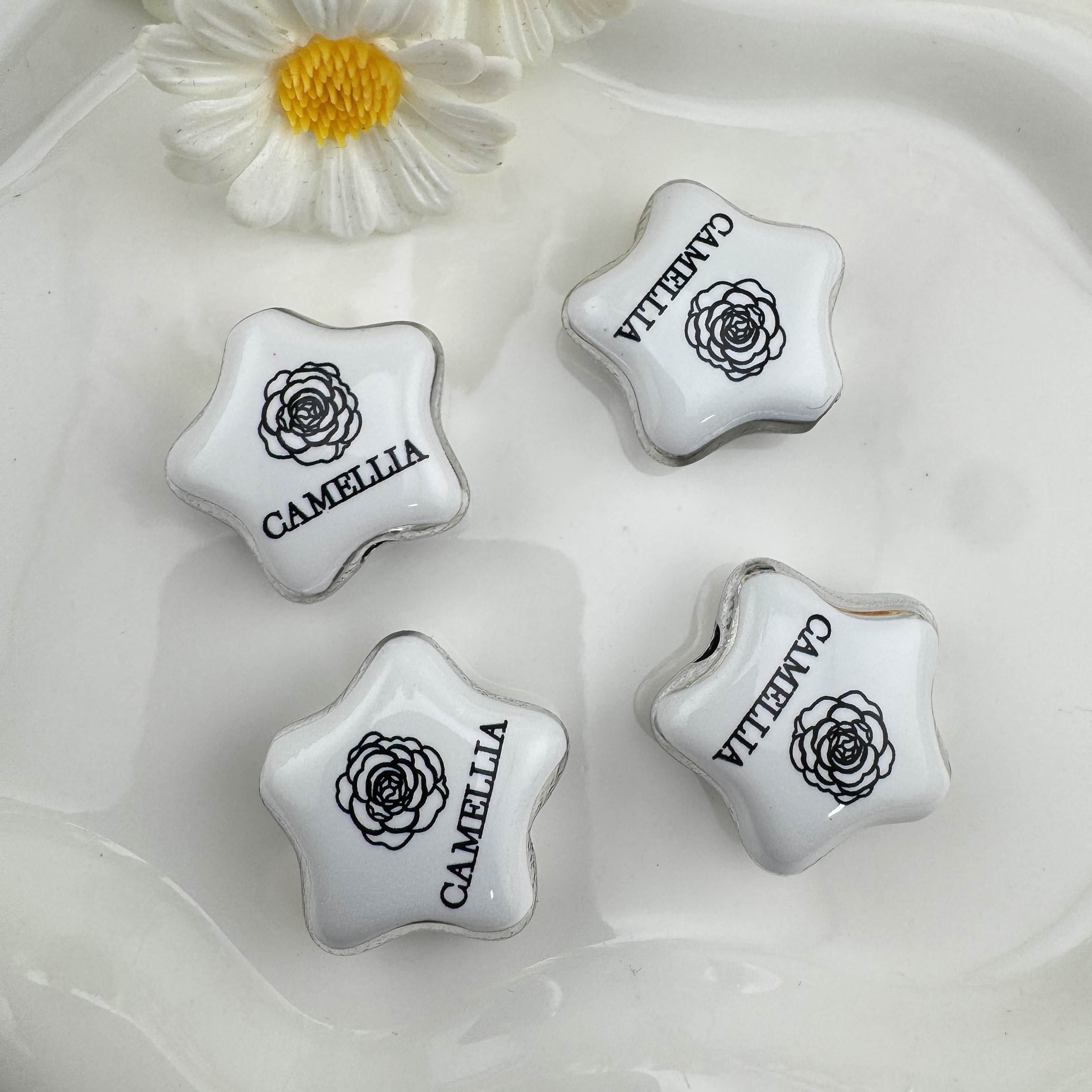 FS6839-Random Mixed Sliver Acrylic Beads Zoe DIY Wholesale