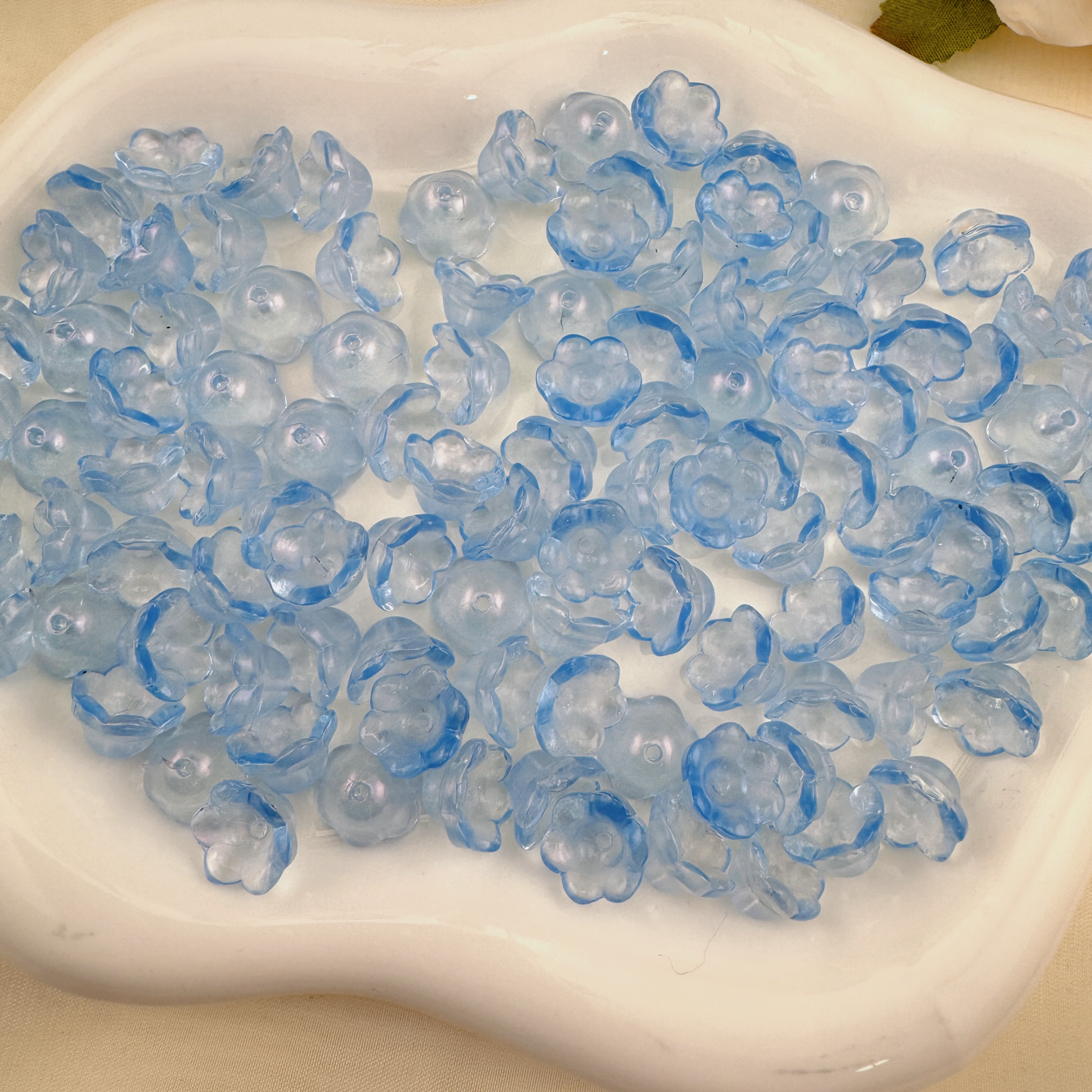 FS1337-7mm Glass Valley Of Lilly For Making Car Hangers Or Spacers Zoe's DIY Shop