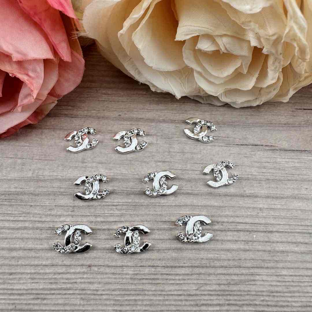 FS4735-  9mm CC Metal Nail Charms