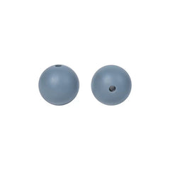 FS3021-15mm Dark Grey#10 Silicone Beads