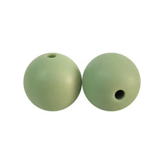 FS3018-15mm Solid Color Sedum Green #109 Silicone Beads
