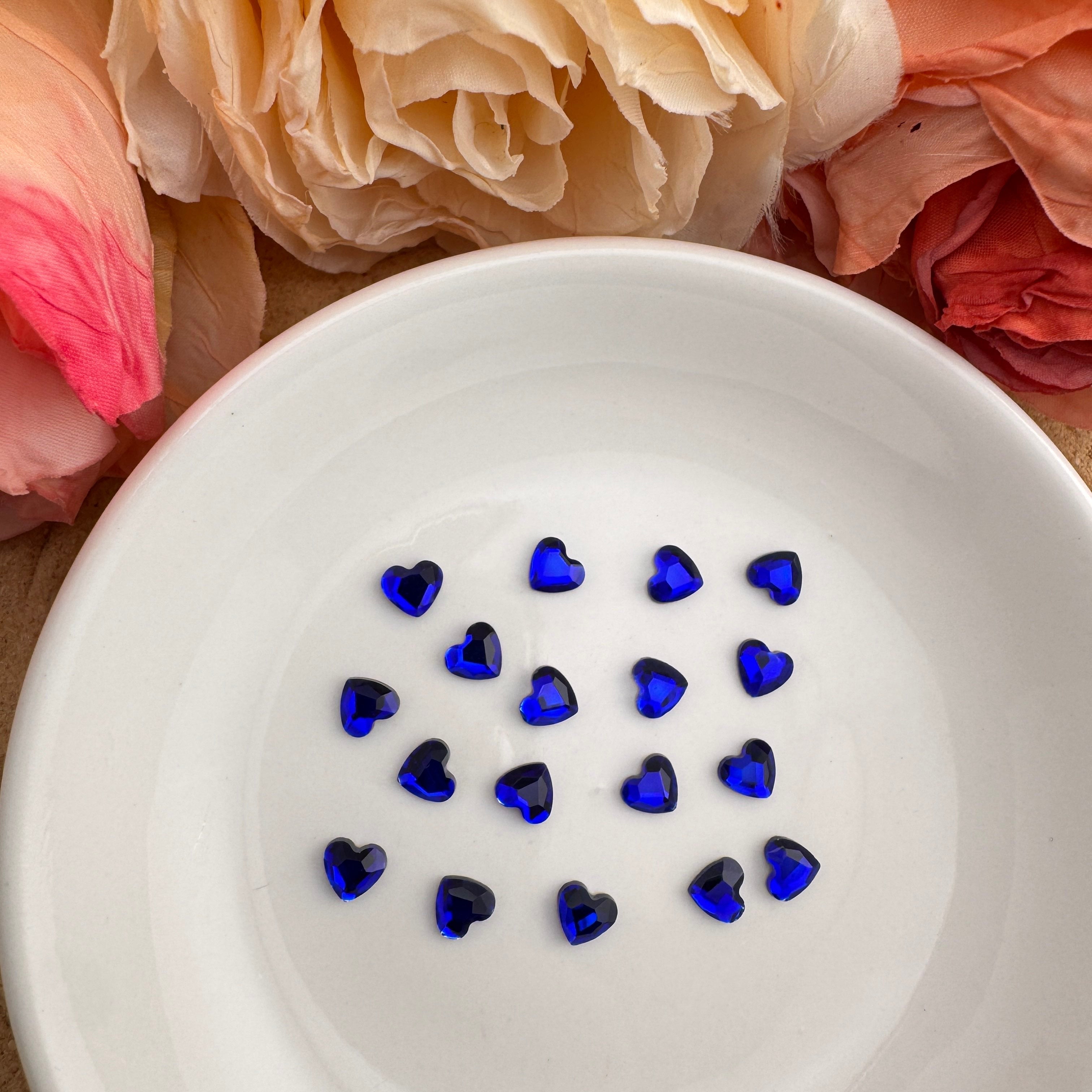 About 6mm Crystal Heart Nail Charms For Making Nail Art Fancy Beads Pens Zoe DIY Wholesale