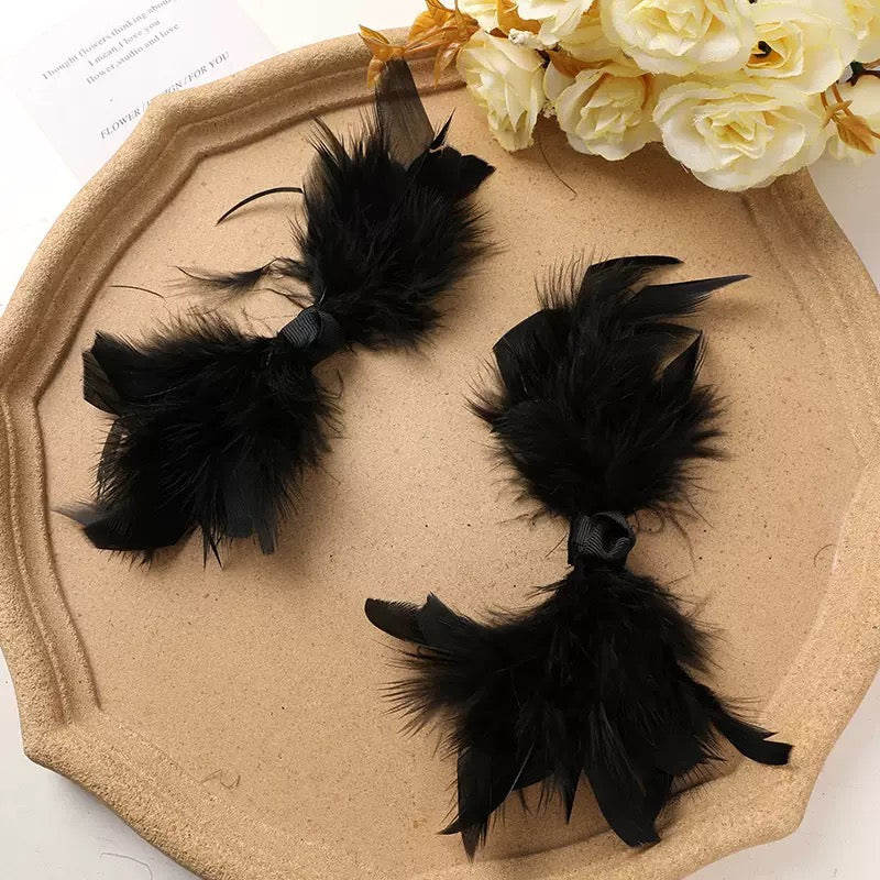 FS10216-Random Mixed Color Feather Bow