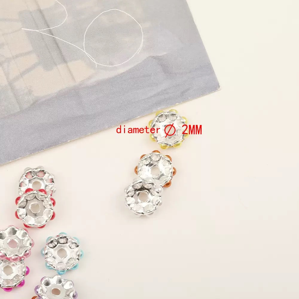 FS10247-13mm Random Mixed Pearl Wave Spacer Beads - Zoe DIY Wholesale