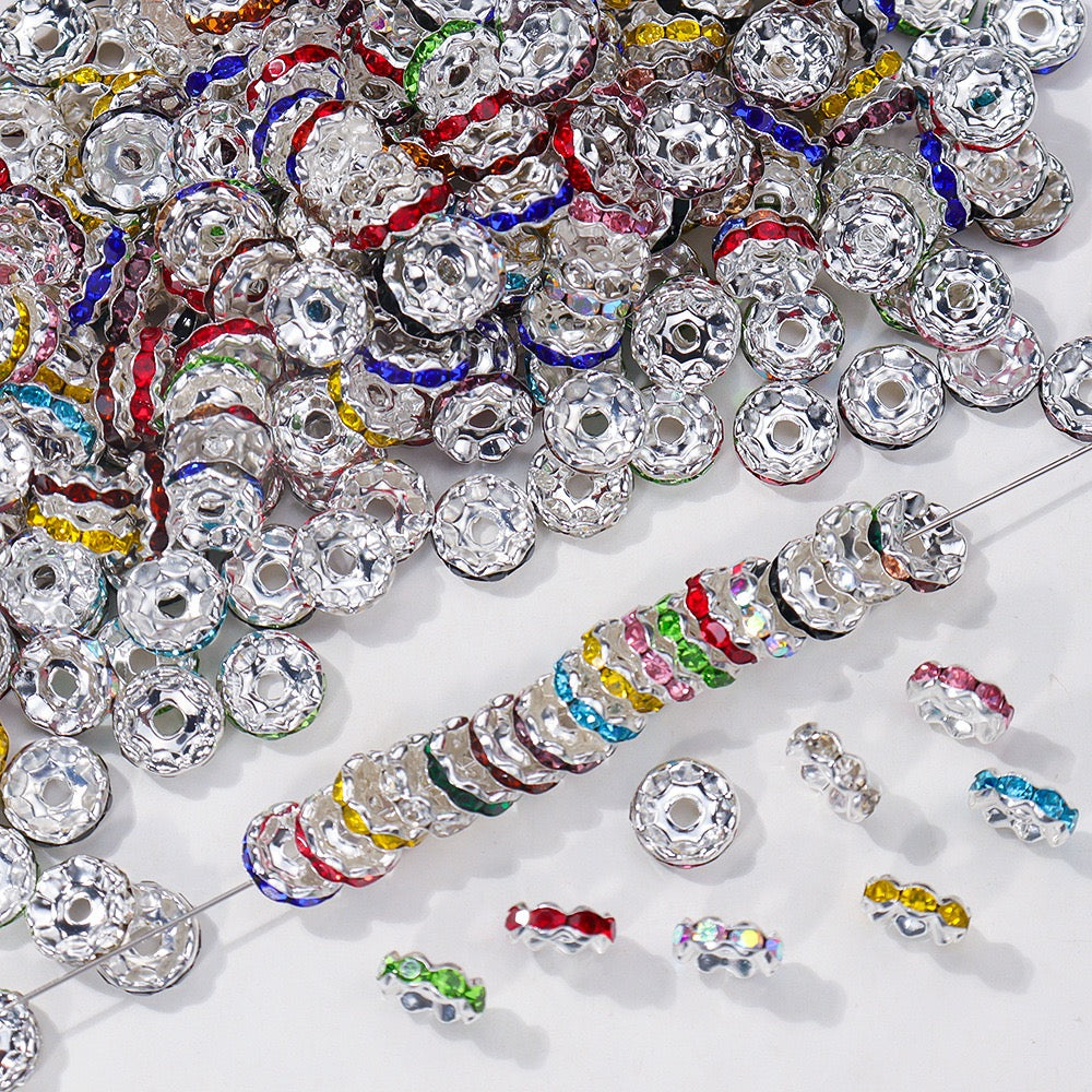 FS10252-12mm Wave Spacers Fit For Beadable Pens Jewelry Making - Zoe DIY Wholesale