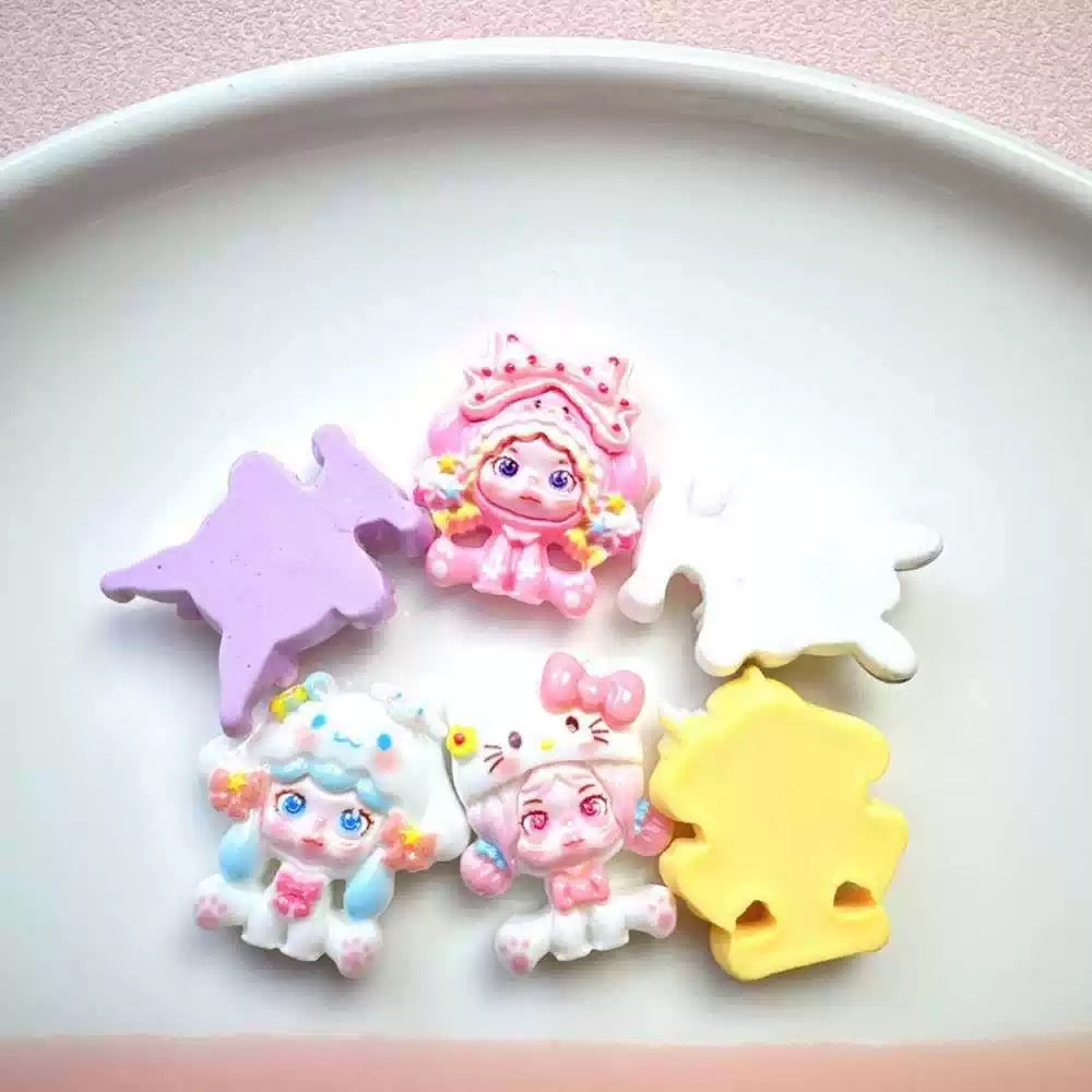 FS10404-About 20×30mm Mixed SP Resin Charms（No Hole） - Zoe DIY Wholesale