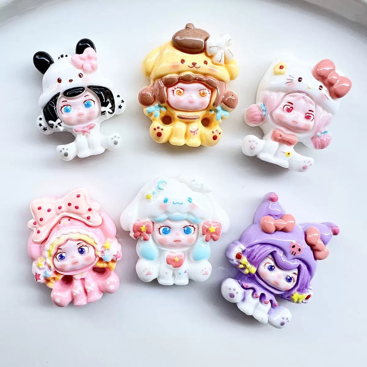 FS10404-About 20×30mm Mixed SP Resin Charms（No Hole） - Zoe DIY Wholesale