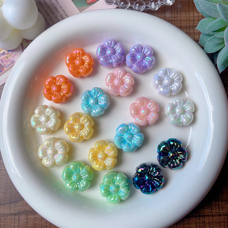 FS4204- 19mm Flower Acrylic Beads Zoe's DIY Shop