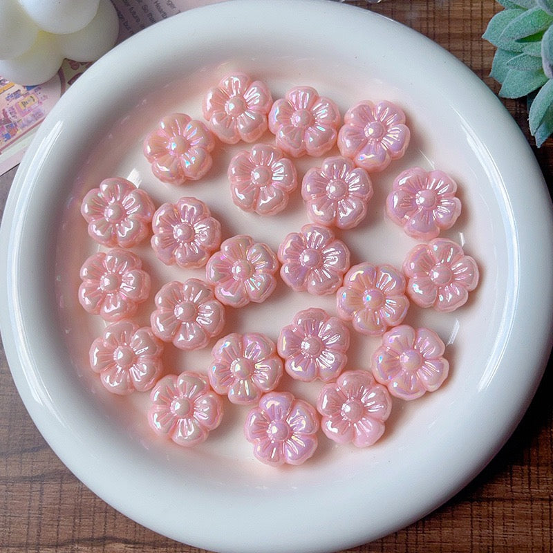 FS4204- 19mm Flower Acrylic Beads Zoe's DIY Shop