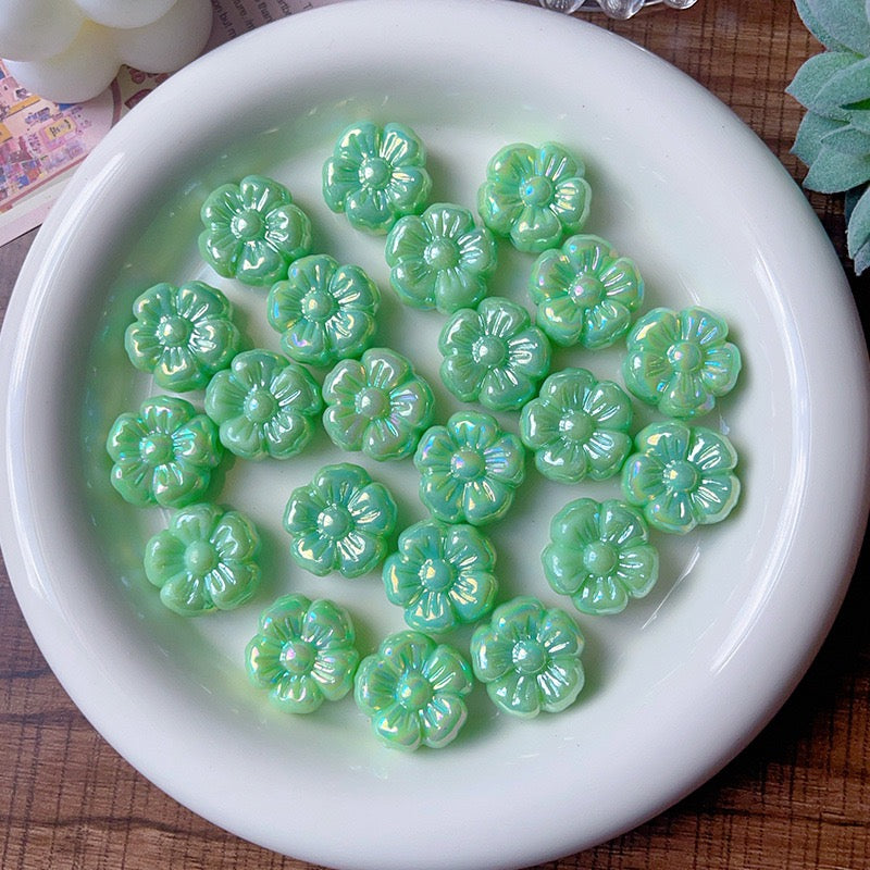 FS4204- 19mm Flower Acrylic Beads Zoe's DIY Shop