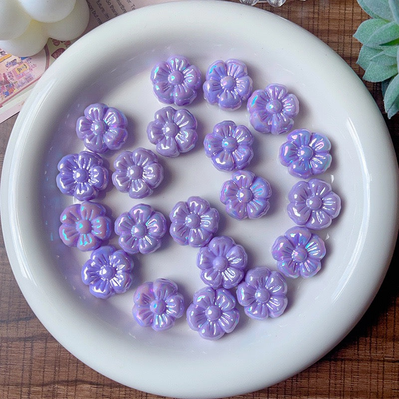 FS4204- 19mm Flower Acrylic Beads Zoe's DIY Shop