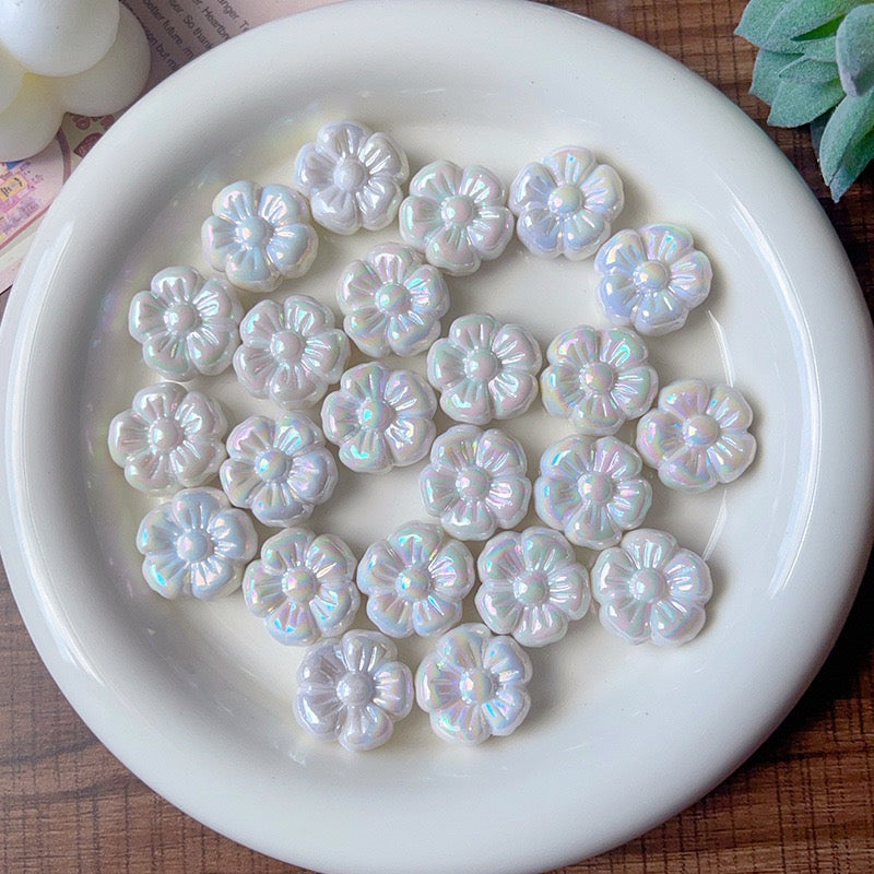 FS4204- 19mm Flower Acrylic Beads Zoe's DIY Shop