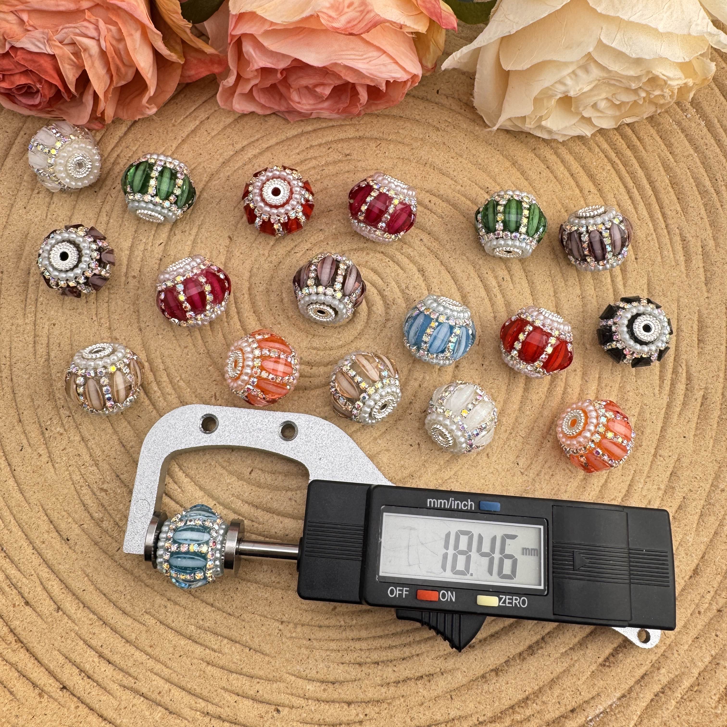 FS10484-18mm Lantern Fancy Beads Fit For Beadable Pens Keychain Jewelry Making - Zoe DIY Wholesale