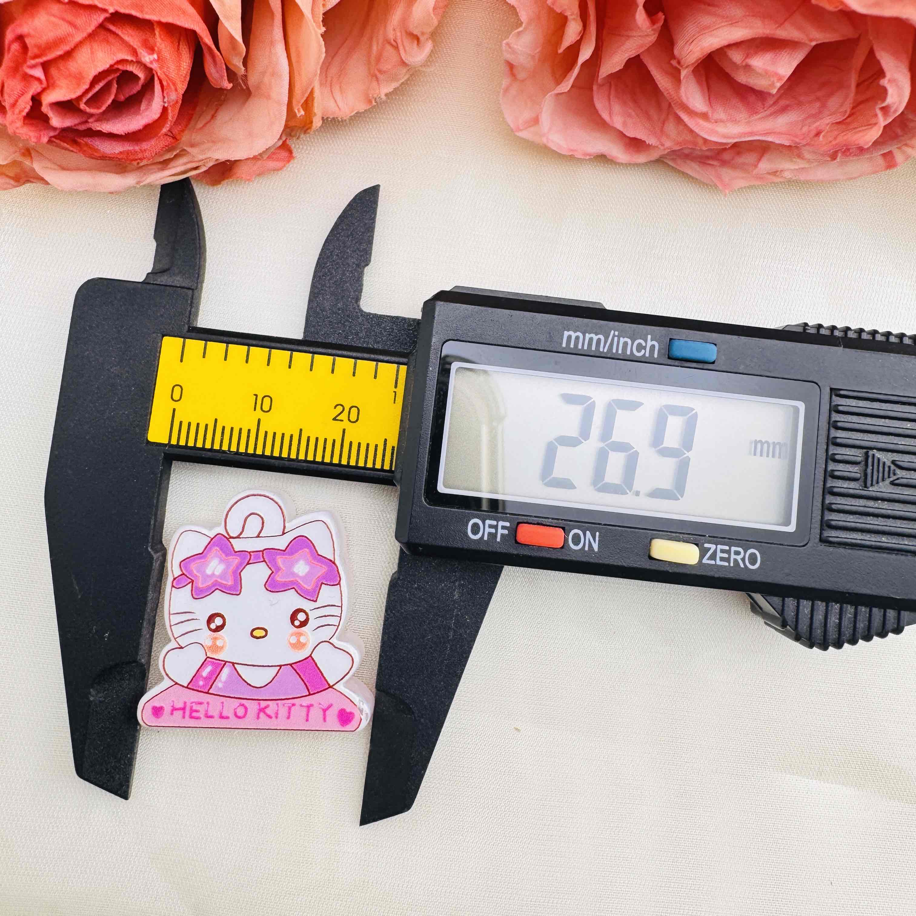 FS10514-Random Mixed Sanrio Acrylic Beads Fit For Beadable Pens Jewelry Making Keychain Making