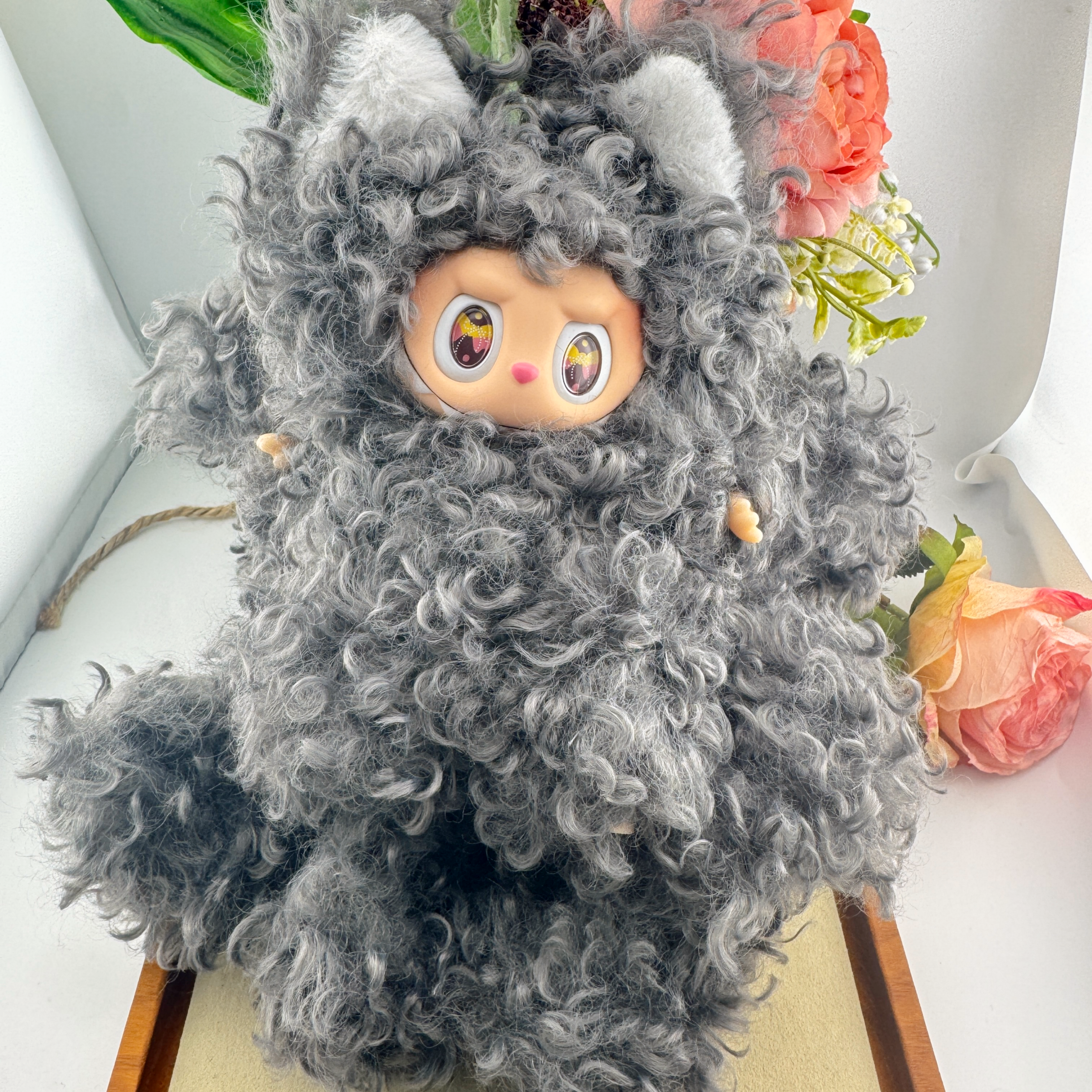 FS6644-Lamb Wool Nine-tailed Fox  LBB Zoe's DIY Shop