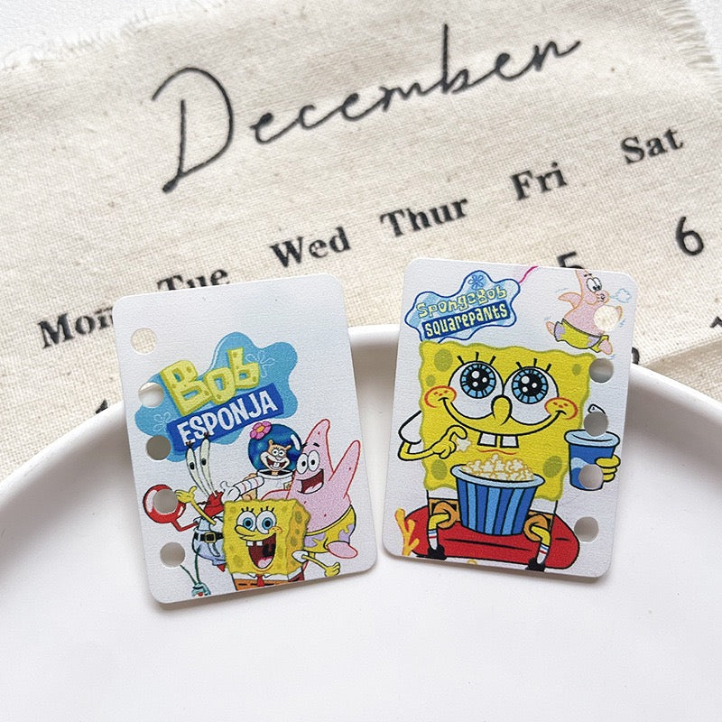 FS5927- 30*40Mm Five Hole HMBB Diy Book Page SpongeBob Diy Five-Hole Book Page Zoe's DIY Shop
